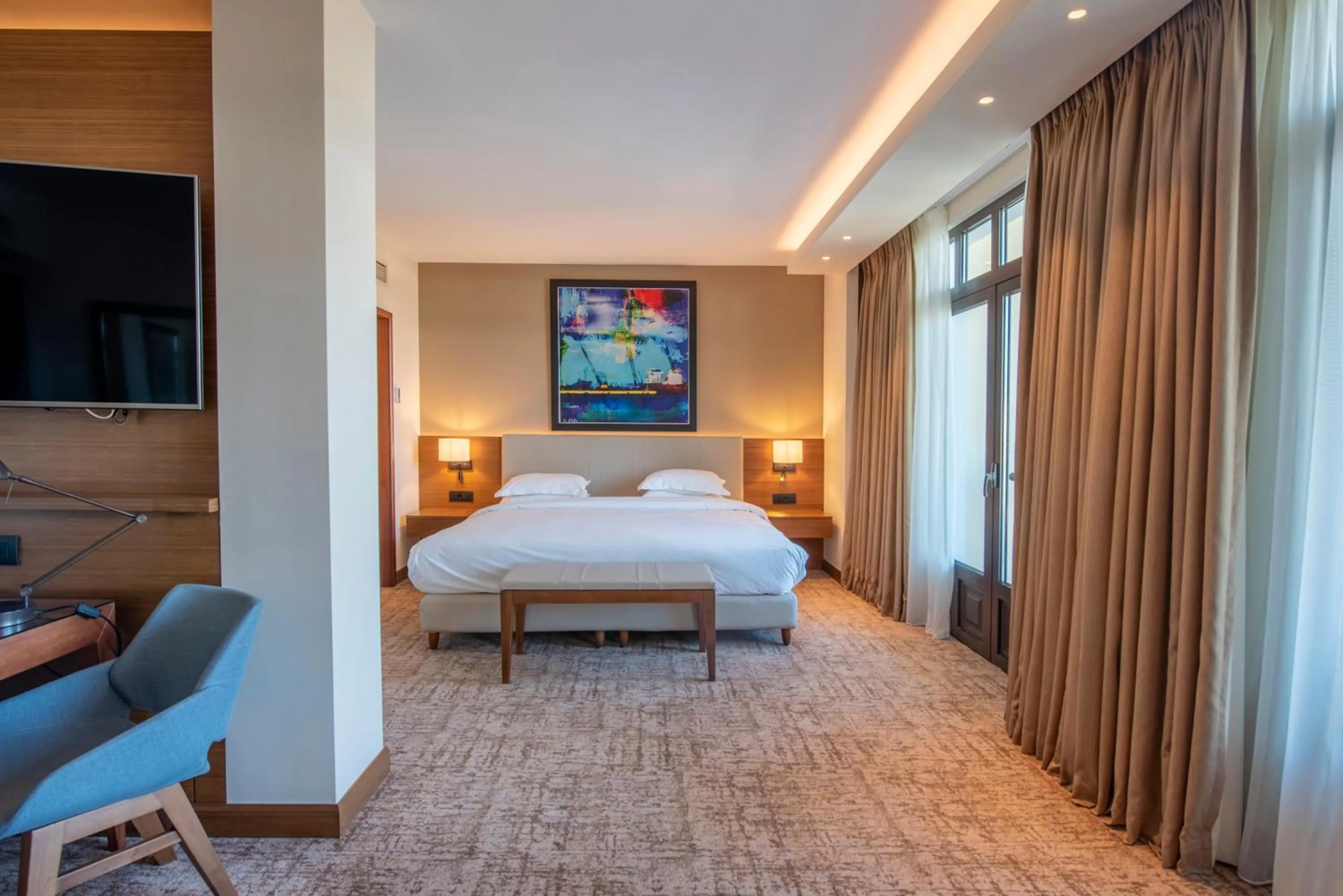 Bed in Hyatt Regency Thessaloniki