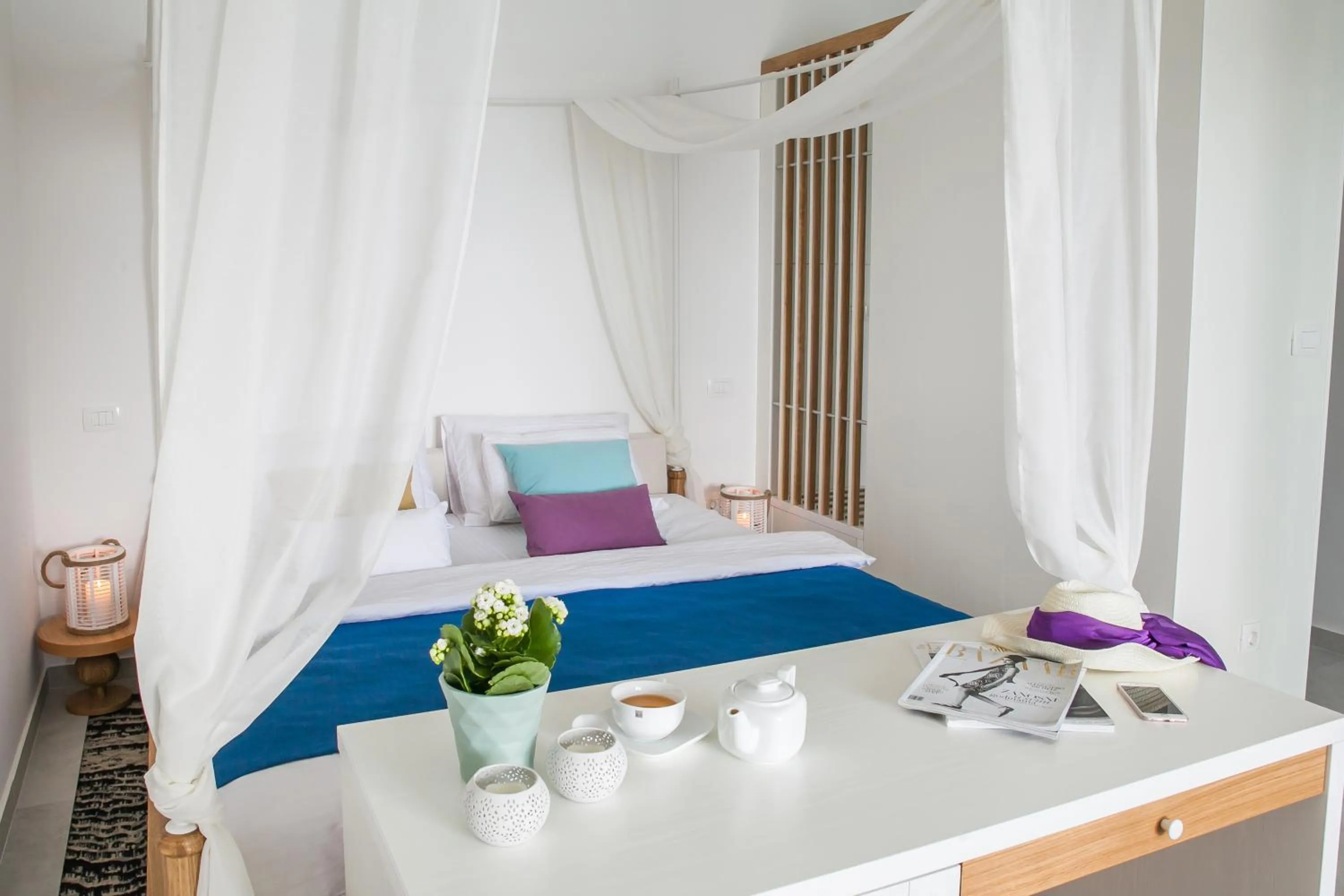 Bed in Hotel Casa del Mare - Blanche