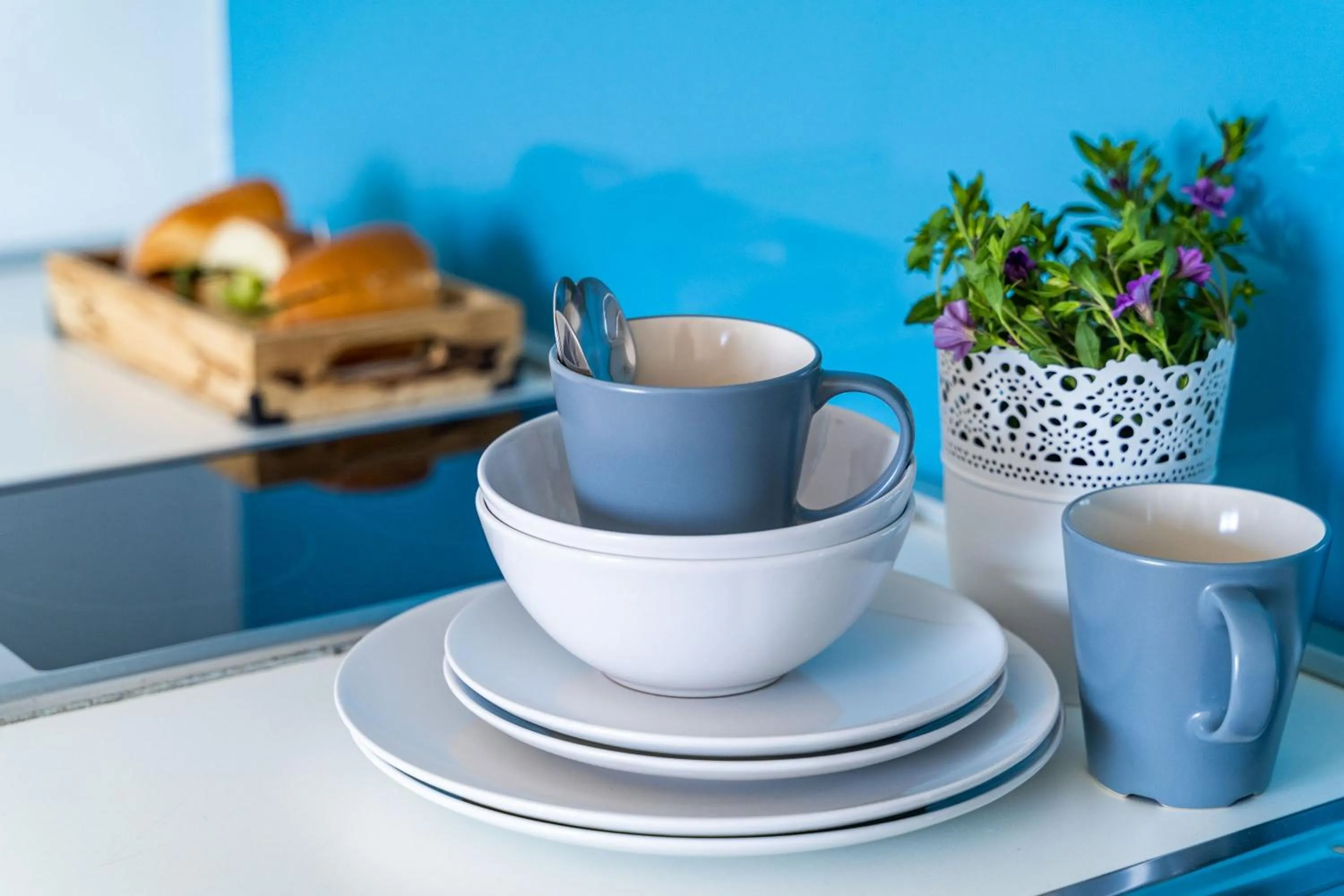 Kitchen or kitchenette in Apartments Villa Lukas