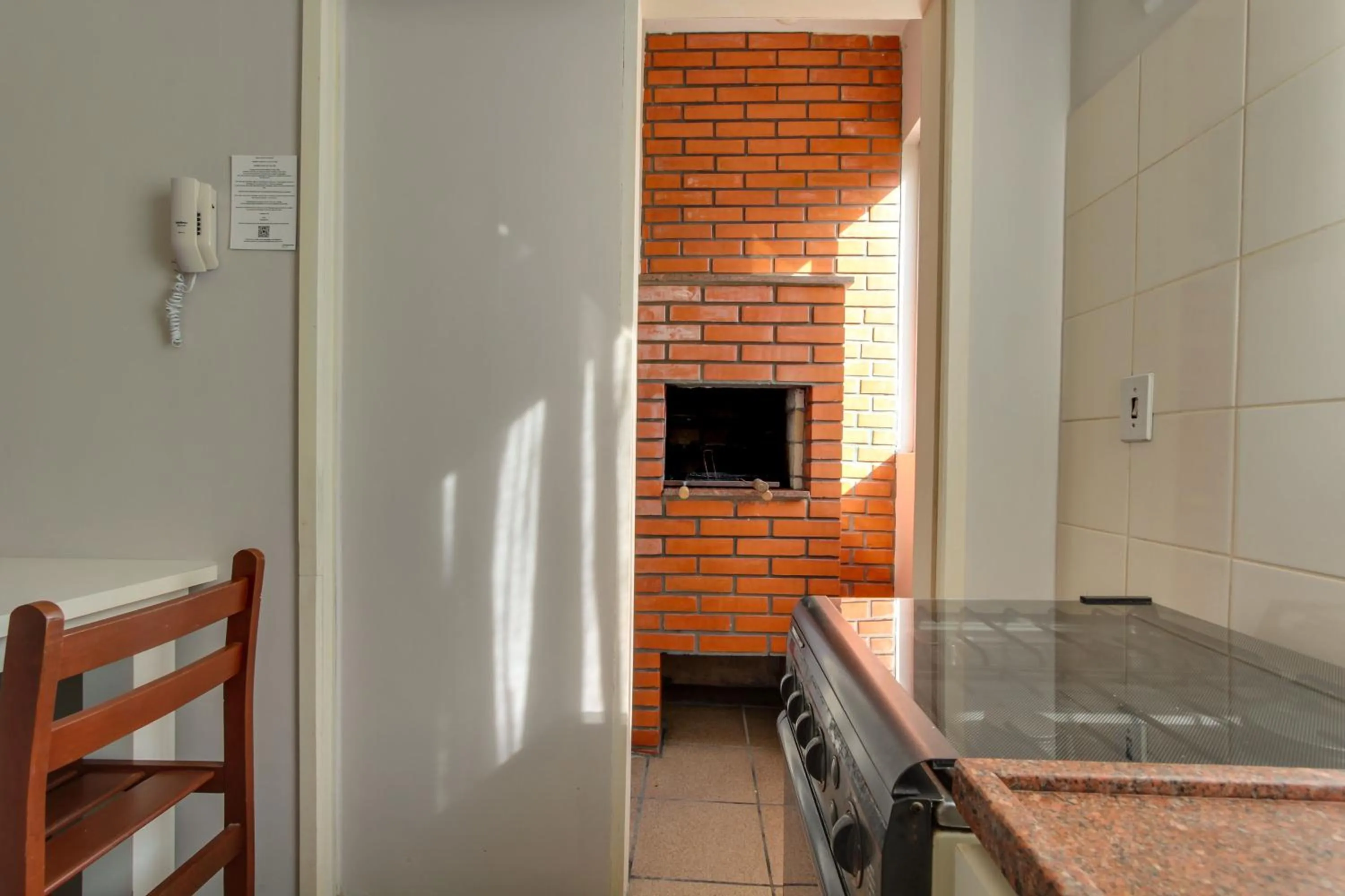 BBQ facilities in Imigrantes Apart Hotel