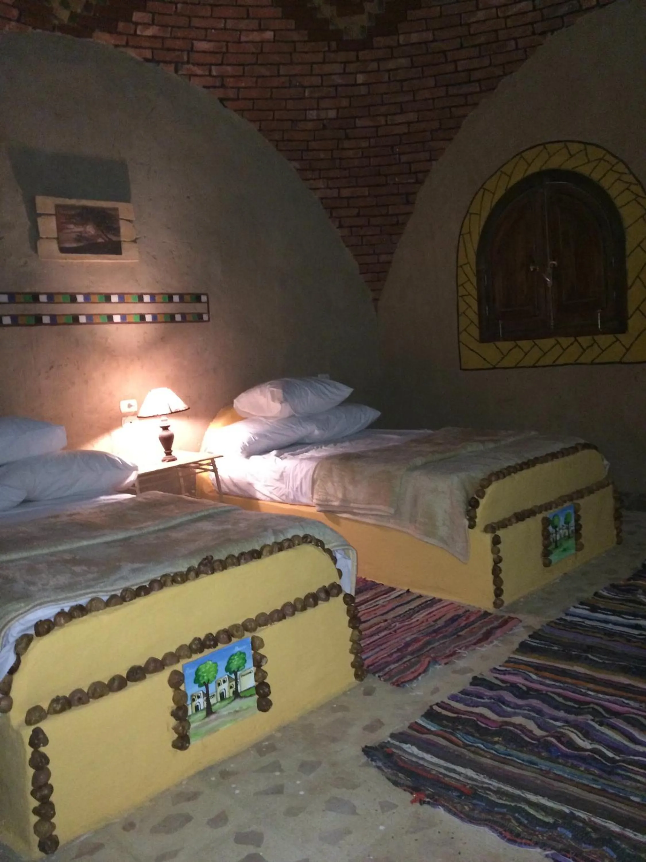 Night, Bed in Qasr El Bagawat Hotel