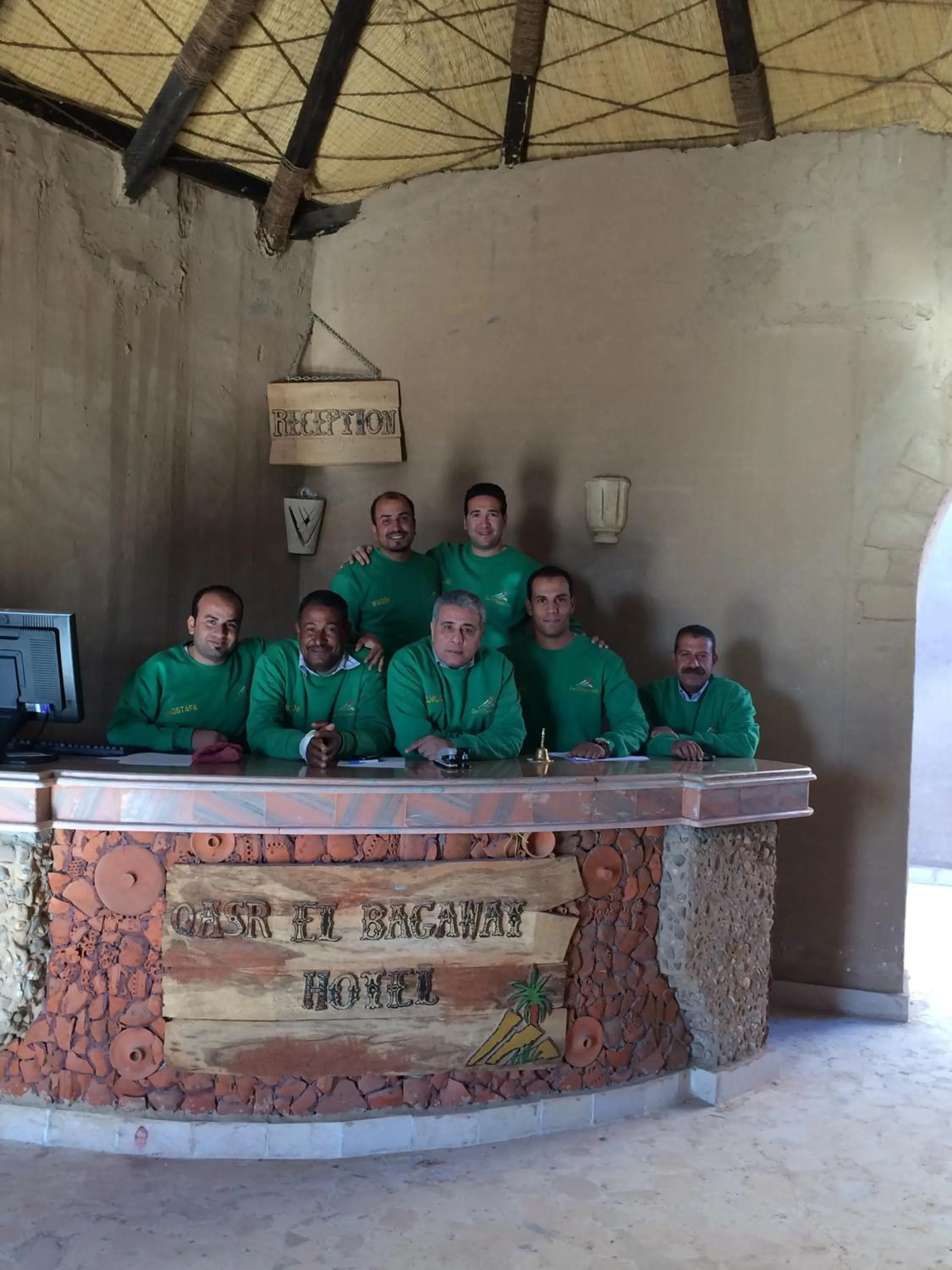Staff in Qasr El Bagawat Hotel