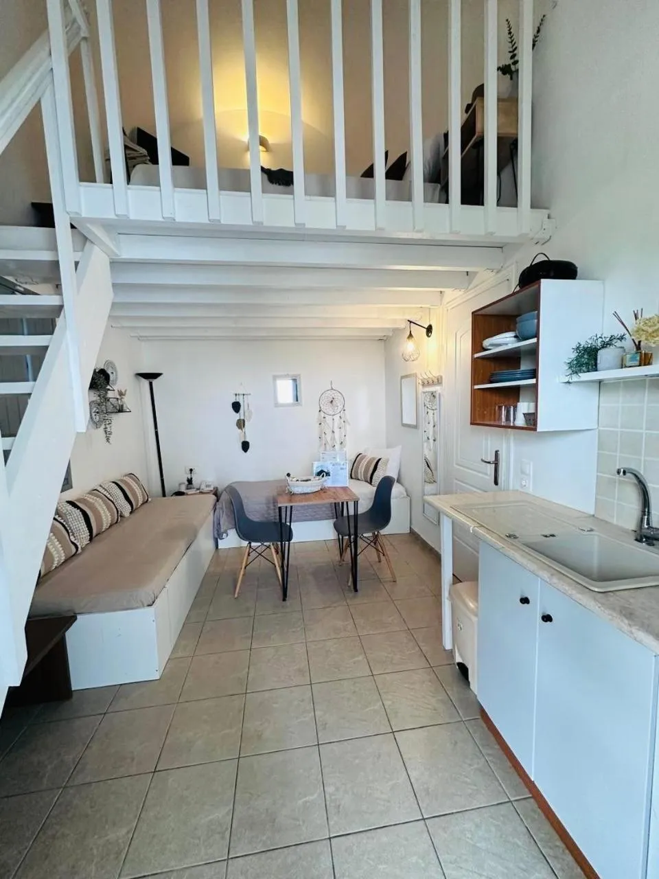 Kitchen or kitchenette in Mare Nostrum Santo