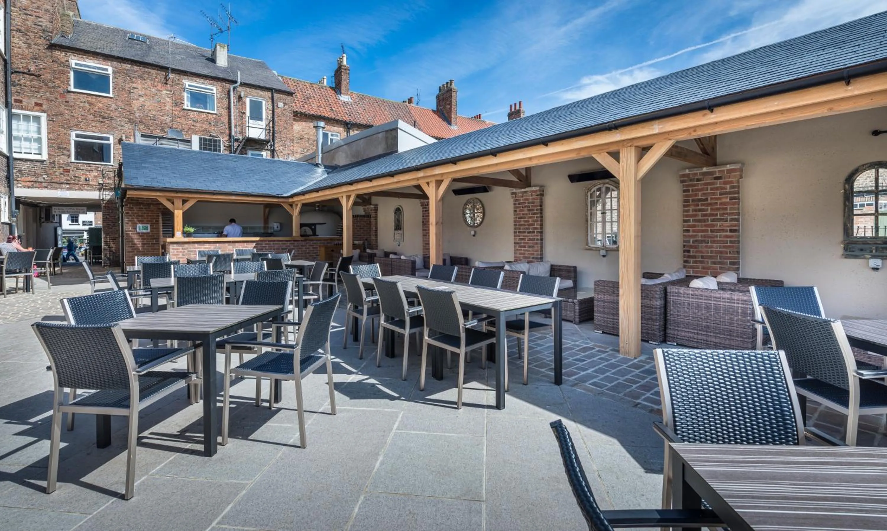 Patio in The Golden Fleece Hotel, Thirsk, North Yorkshire - The Coaching Inn Group