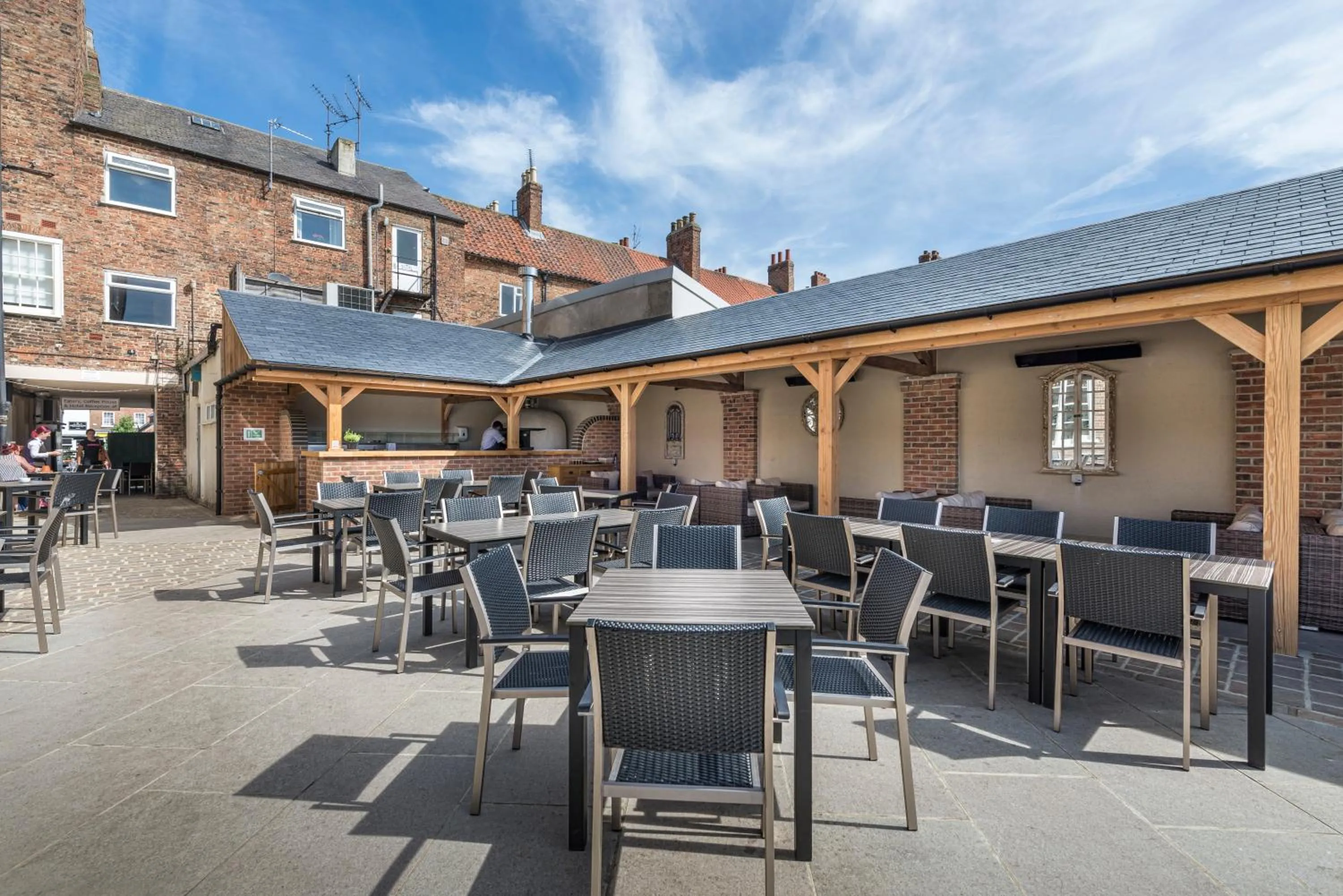 Patio in The Golden Fleece Hotel, Thirsk, North Yorkshire - The Coaching Inn Group