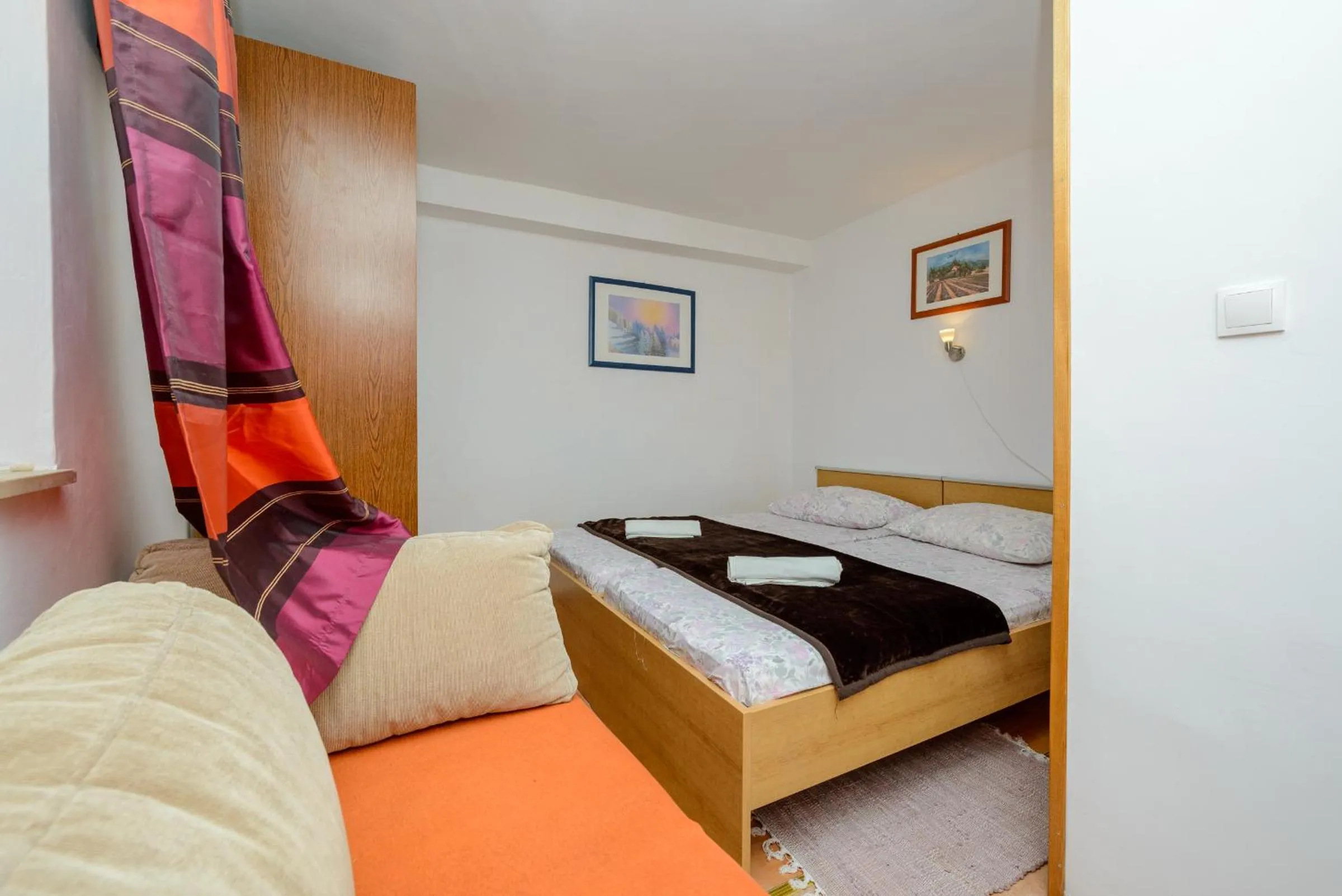 Bedroom, Bed in Apartments & Rooms Mihajica