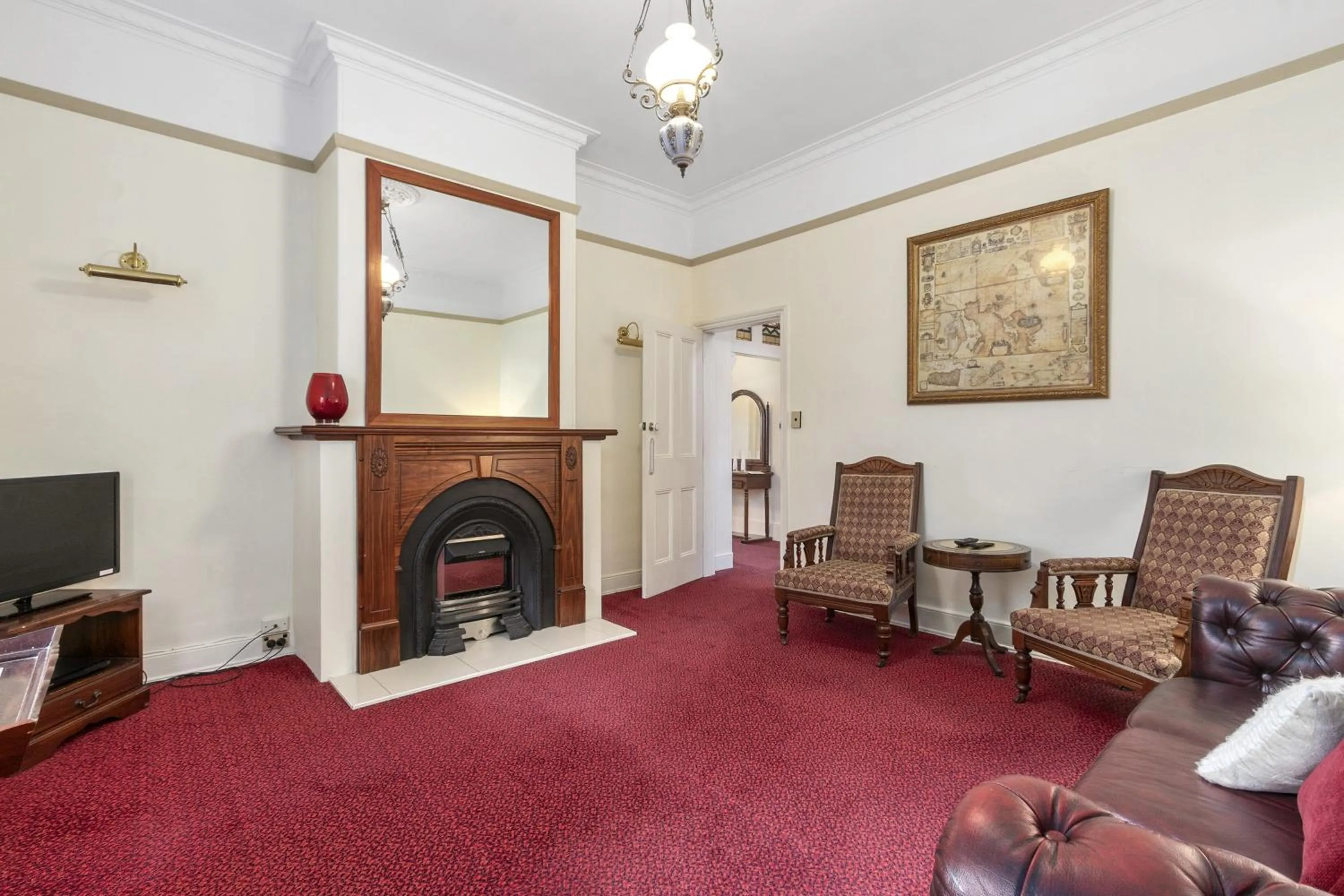 Seating area in Grosvenor Court Apartments
