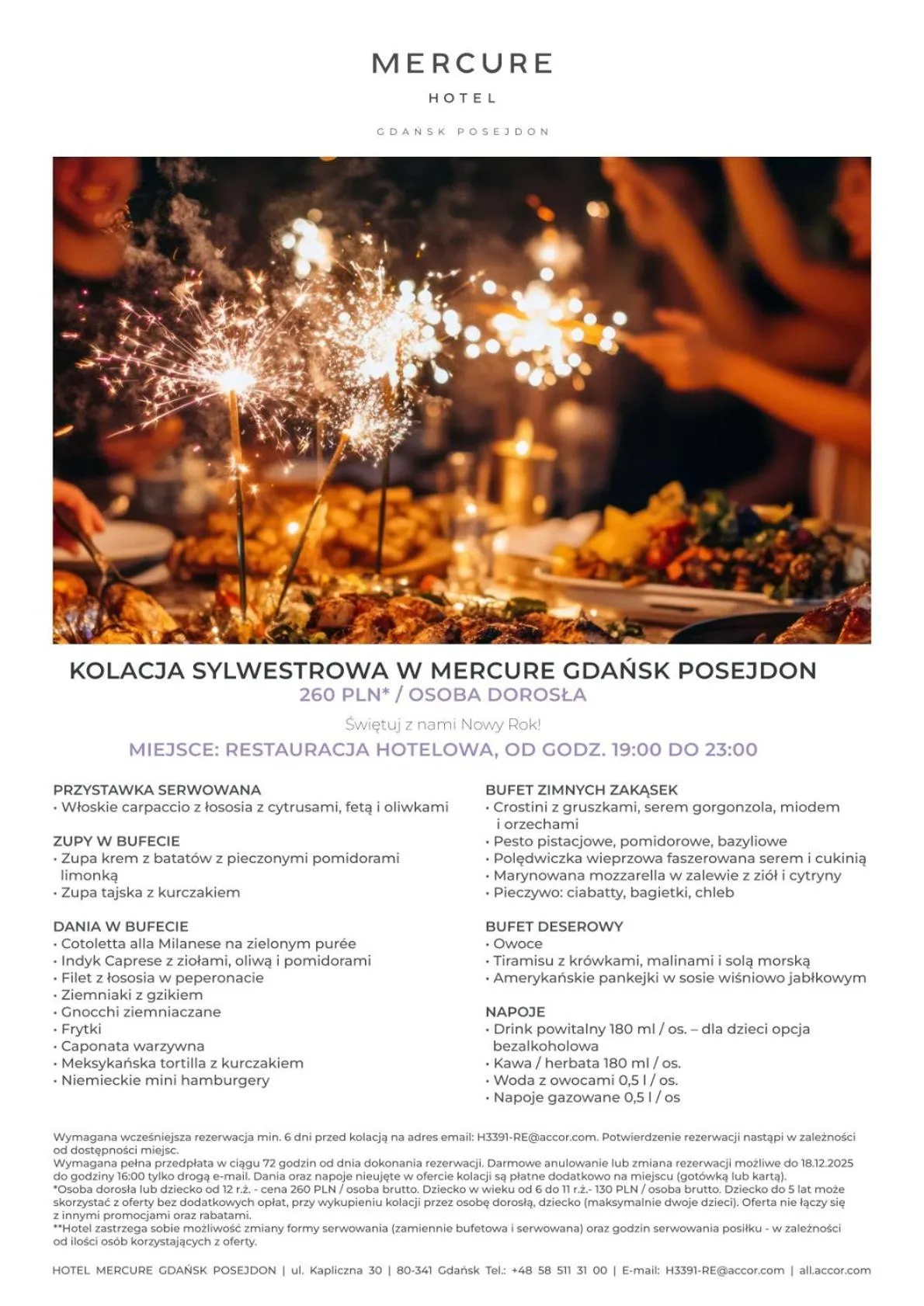 Restaurant/places to eat in Mercure Gdańsk Posejdon