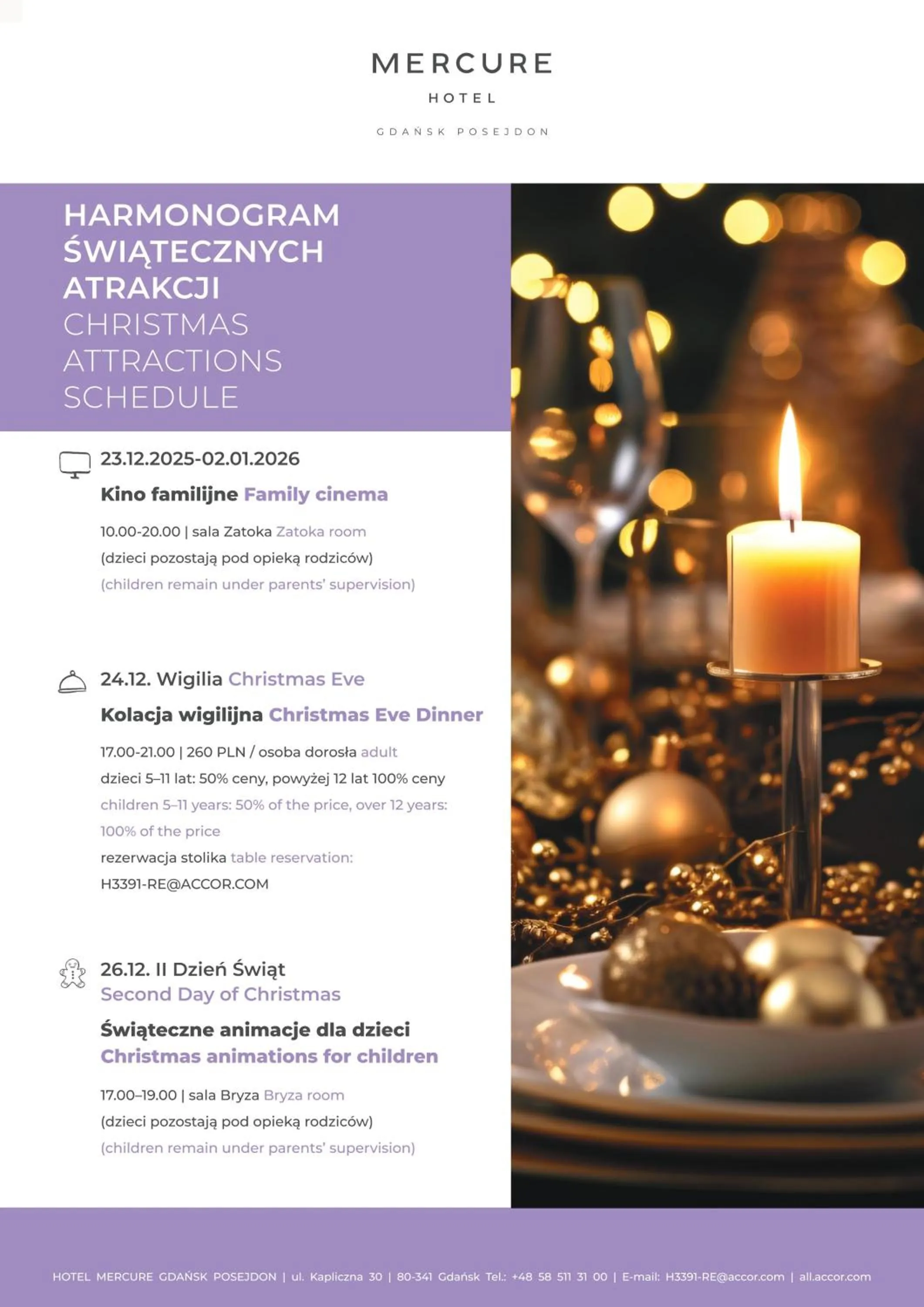 Evening entertainment in Mercure Gdańsk Posejdon