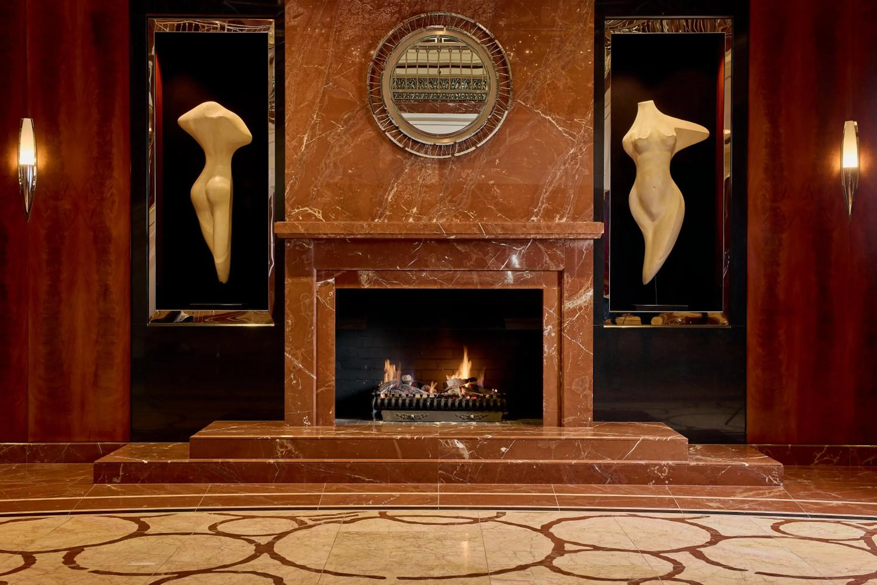 fireplace in Park Hyatt Melbourne
