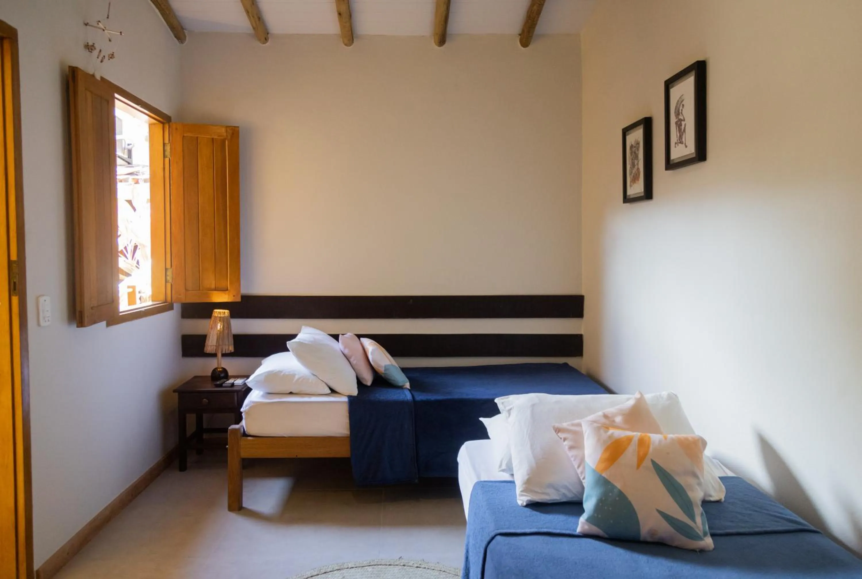 Bed in Pousada Solar