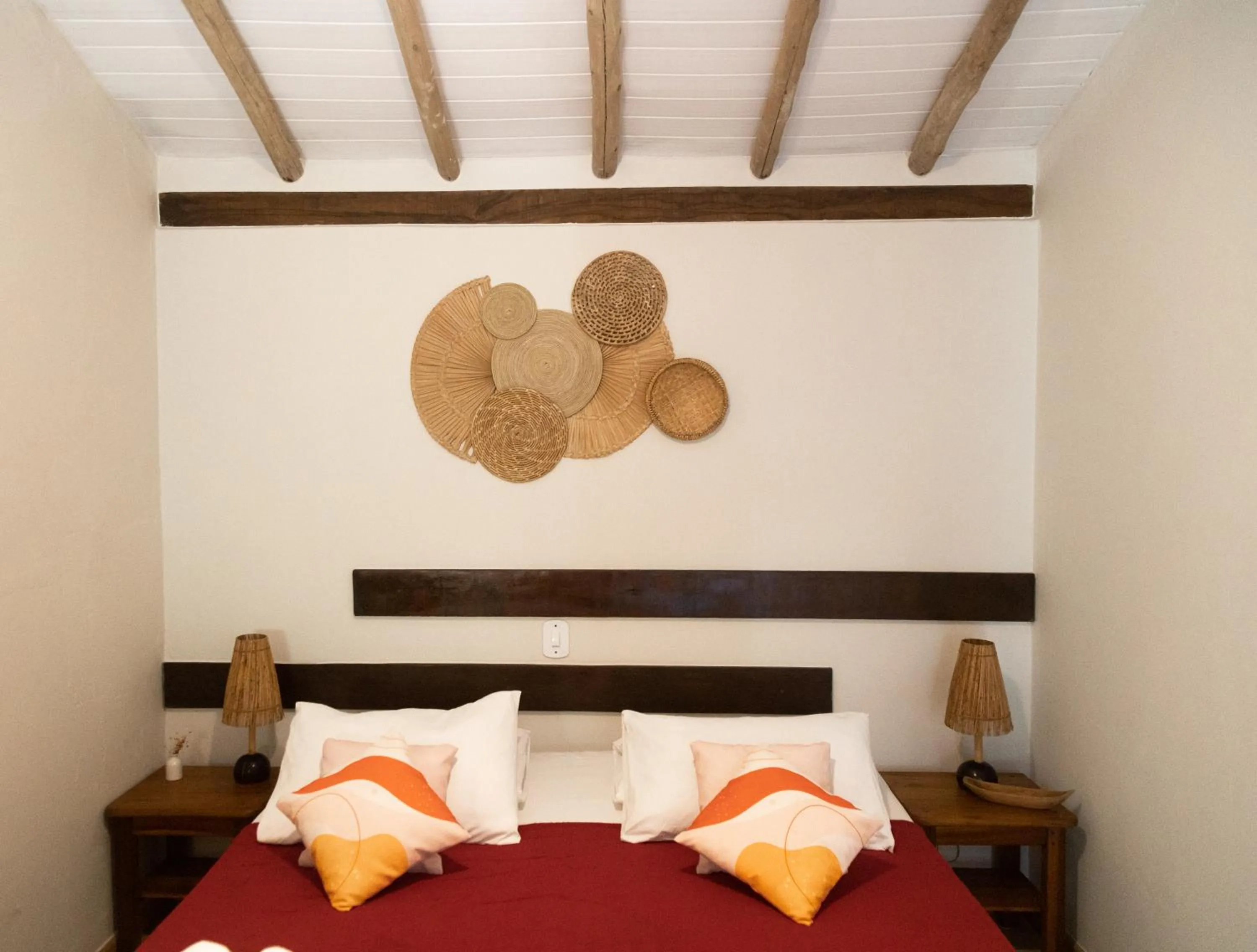 Bed in Pousada Solar