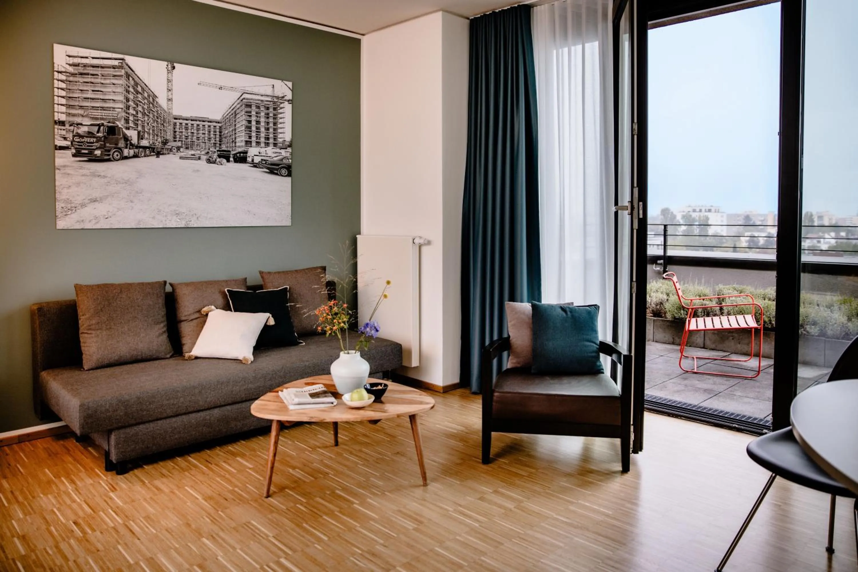 Seating area in THE FLAG München M.