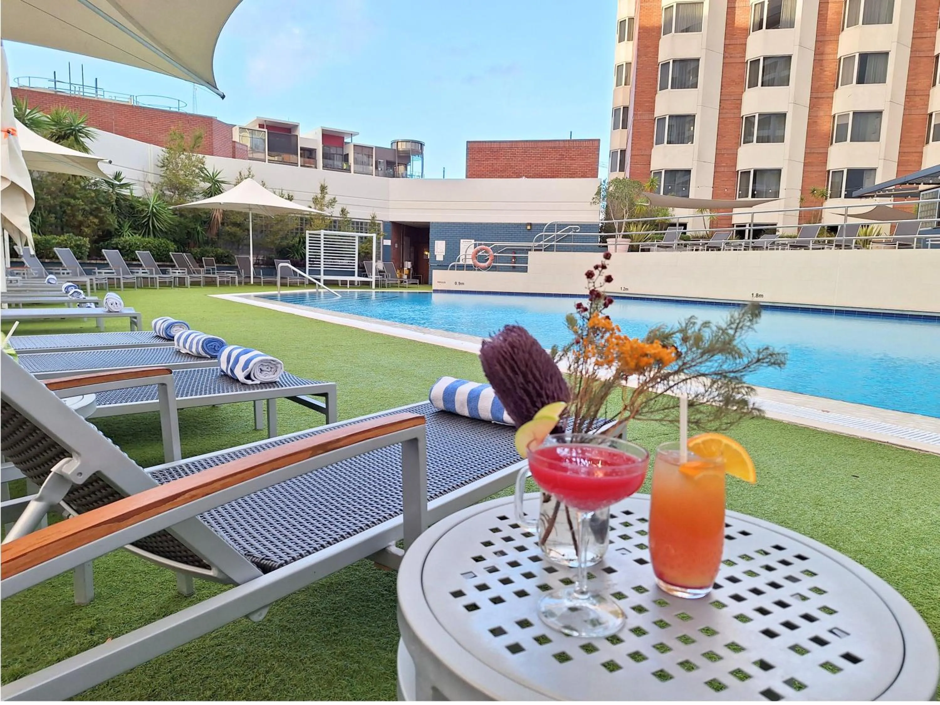 Pool view in Hyatt Regency Perth