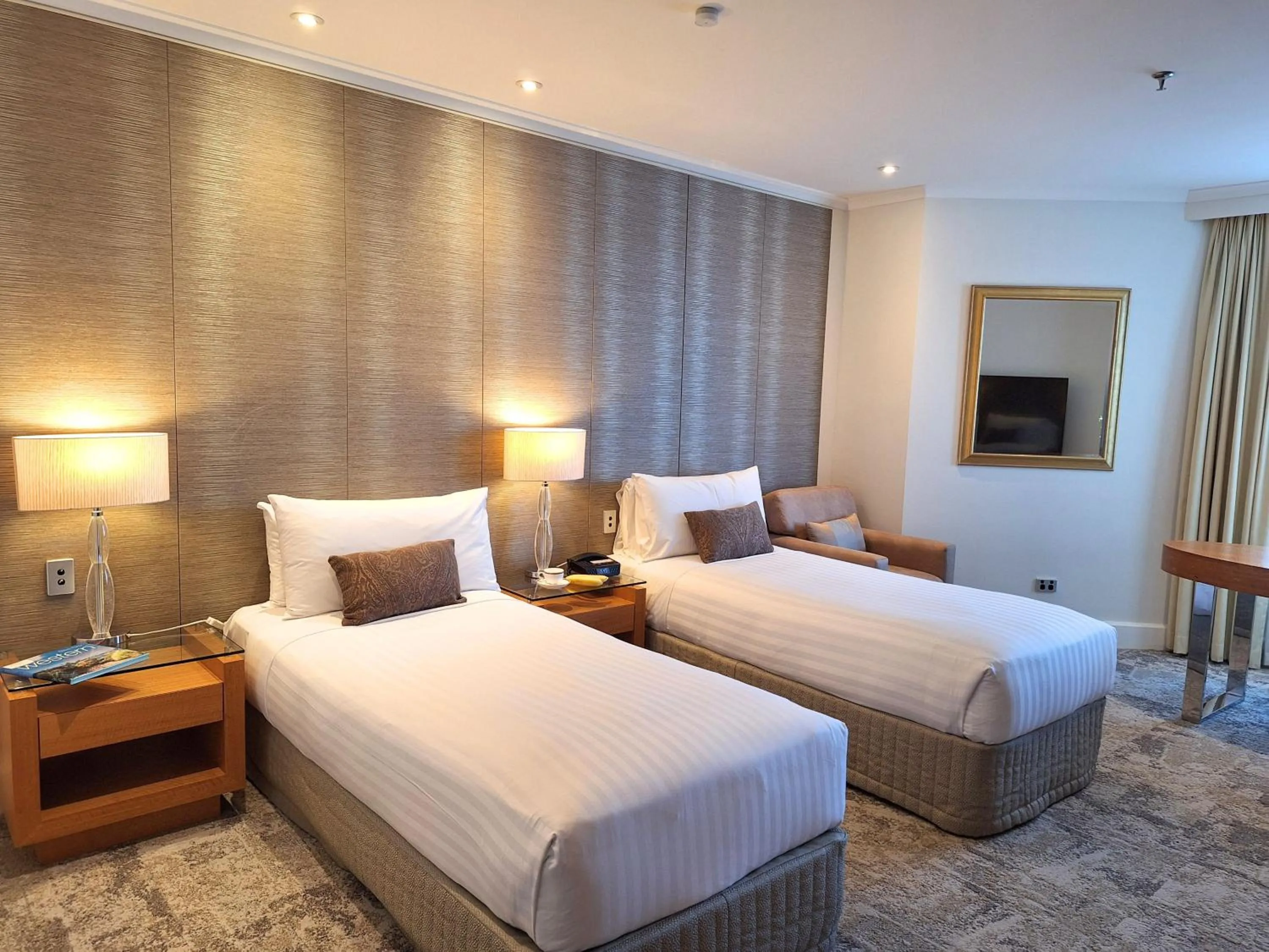 Bed in Hyatt Regency Perth