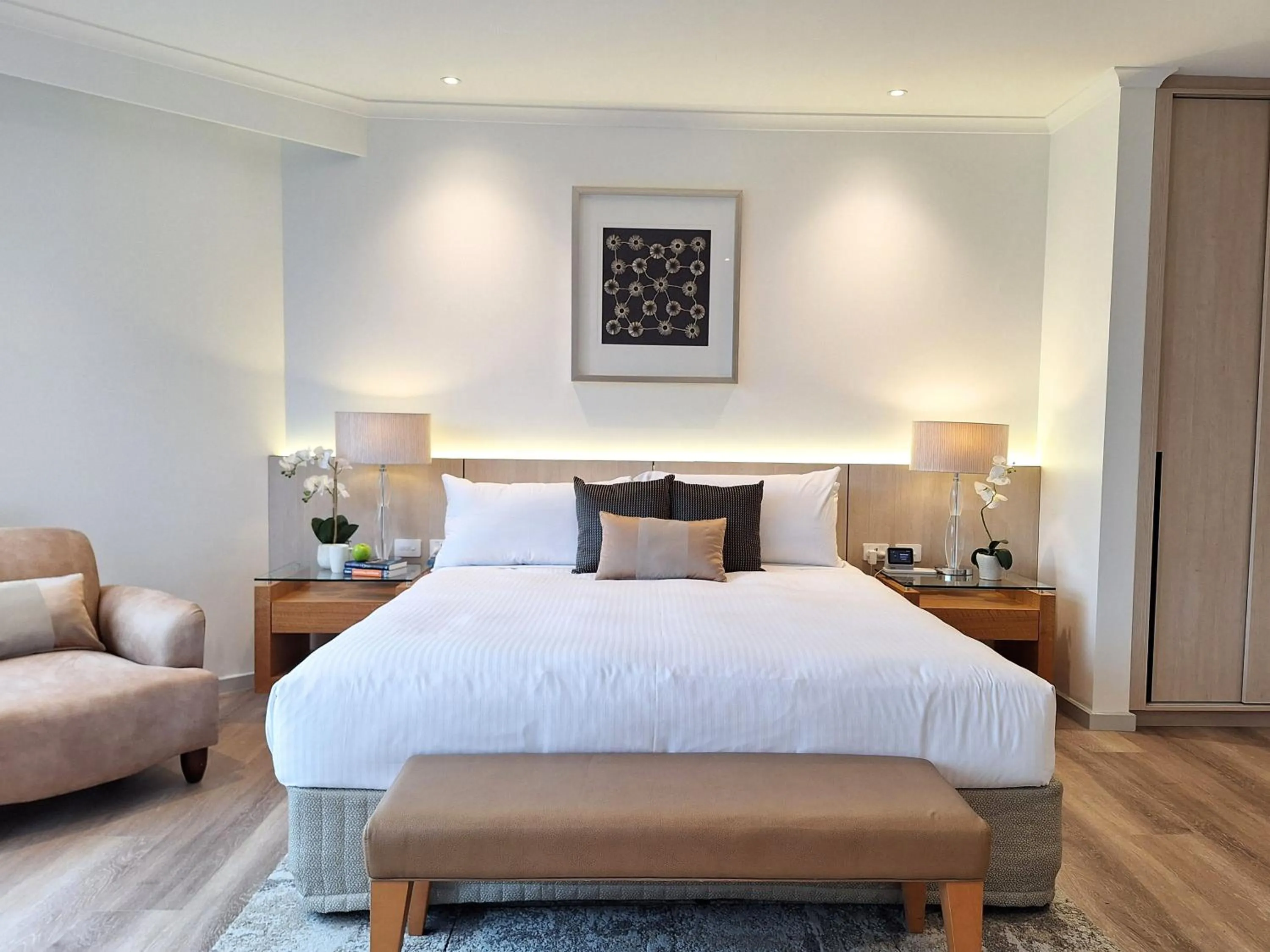 Bed in Hyatt Regency Perth