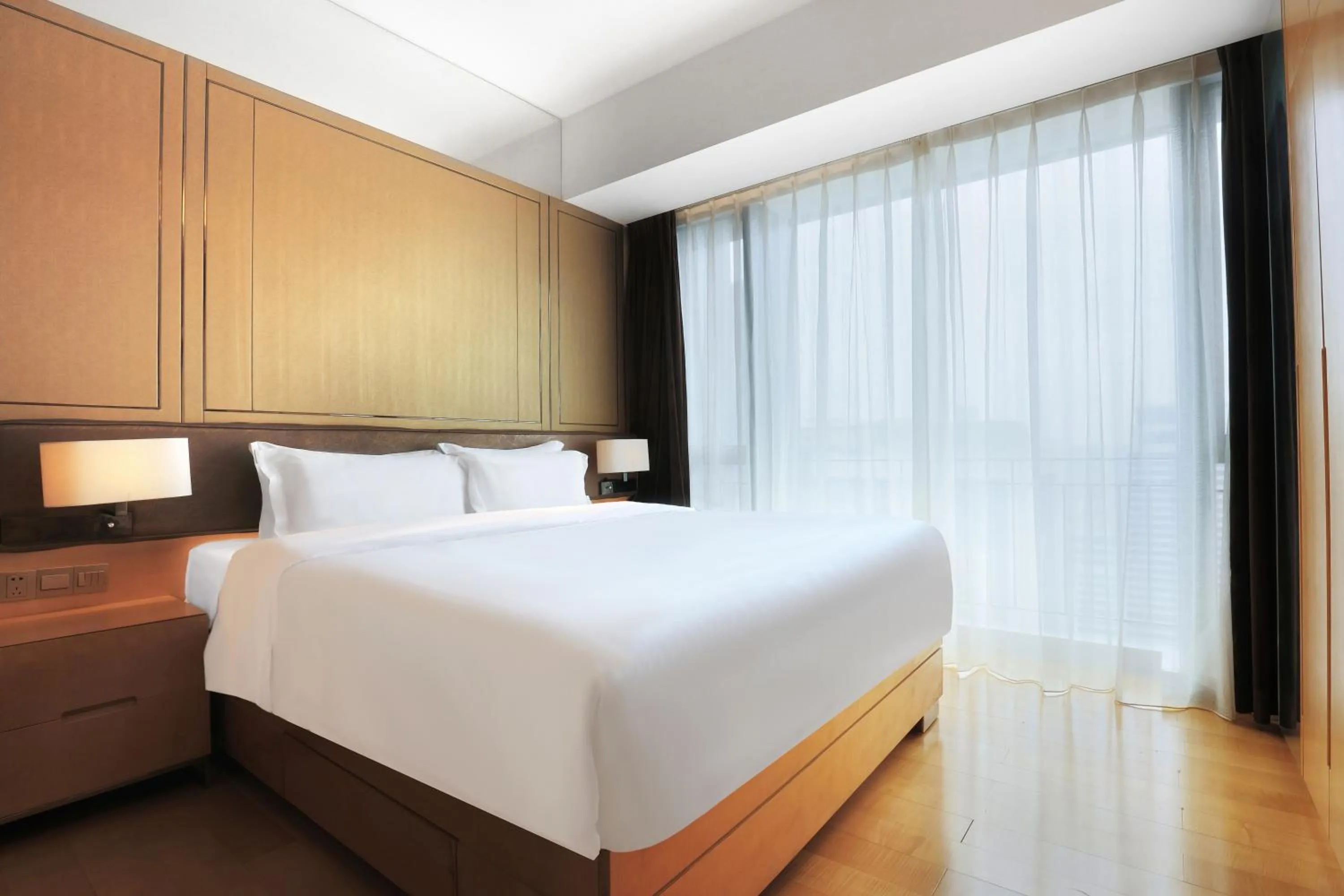 Bed in Vaperse Hotel Guangzhou Zhujiang New Town