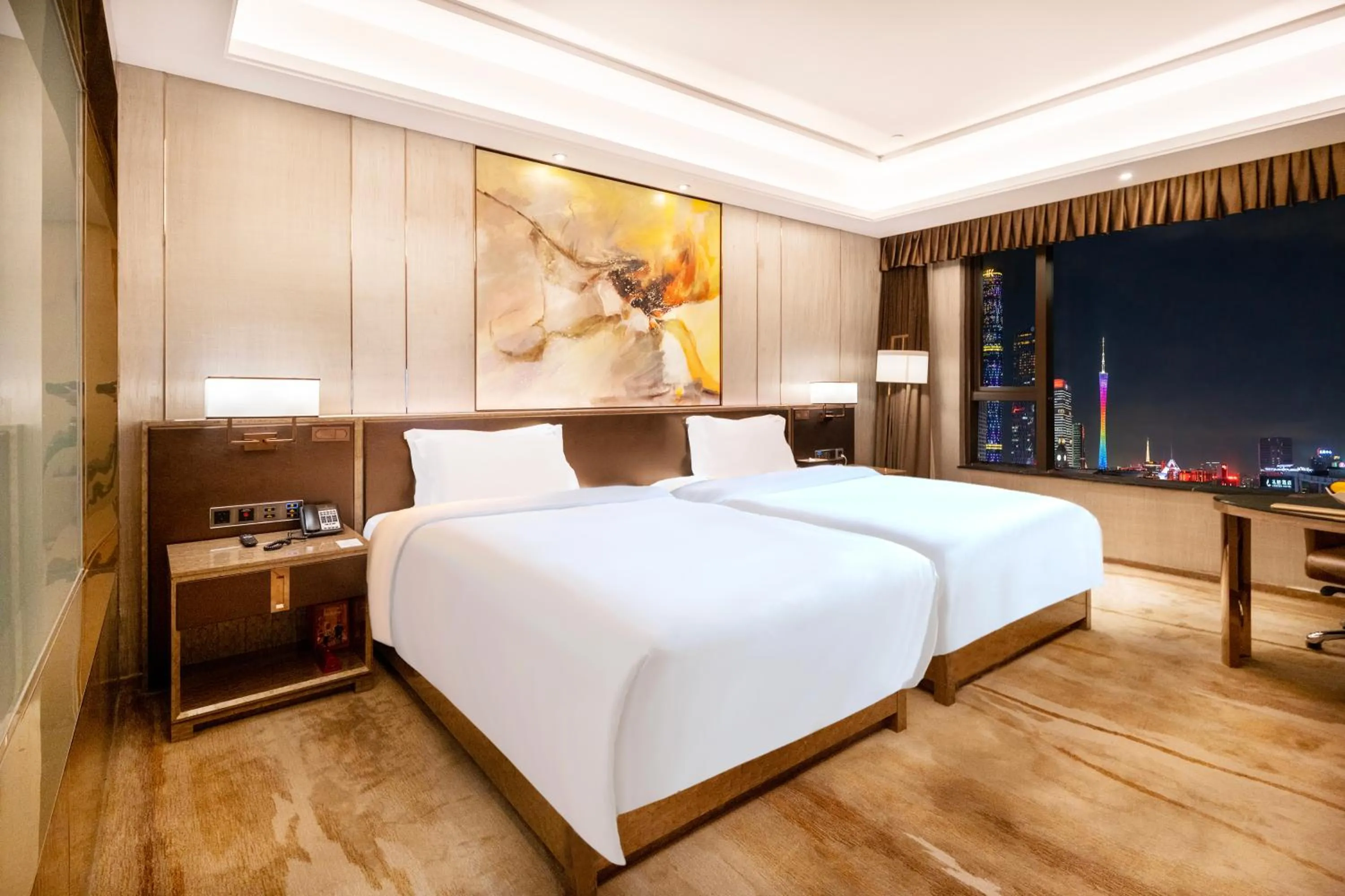 Bed in Vaperse Hotel Guangzhou Zhujiang New Town