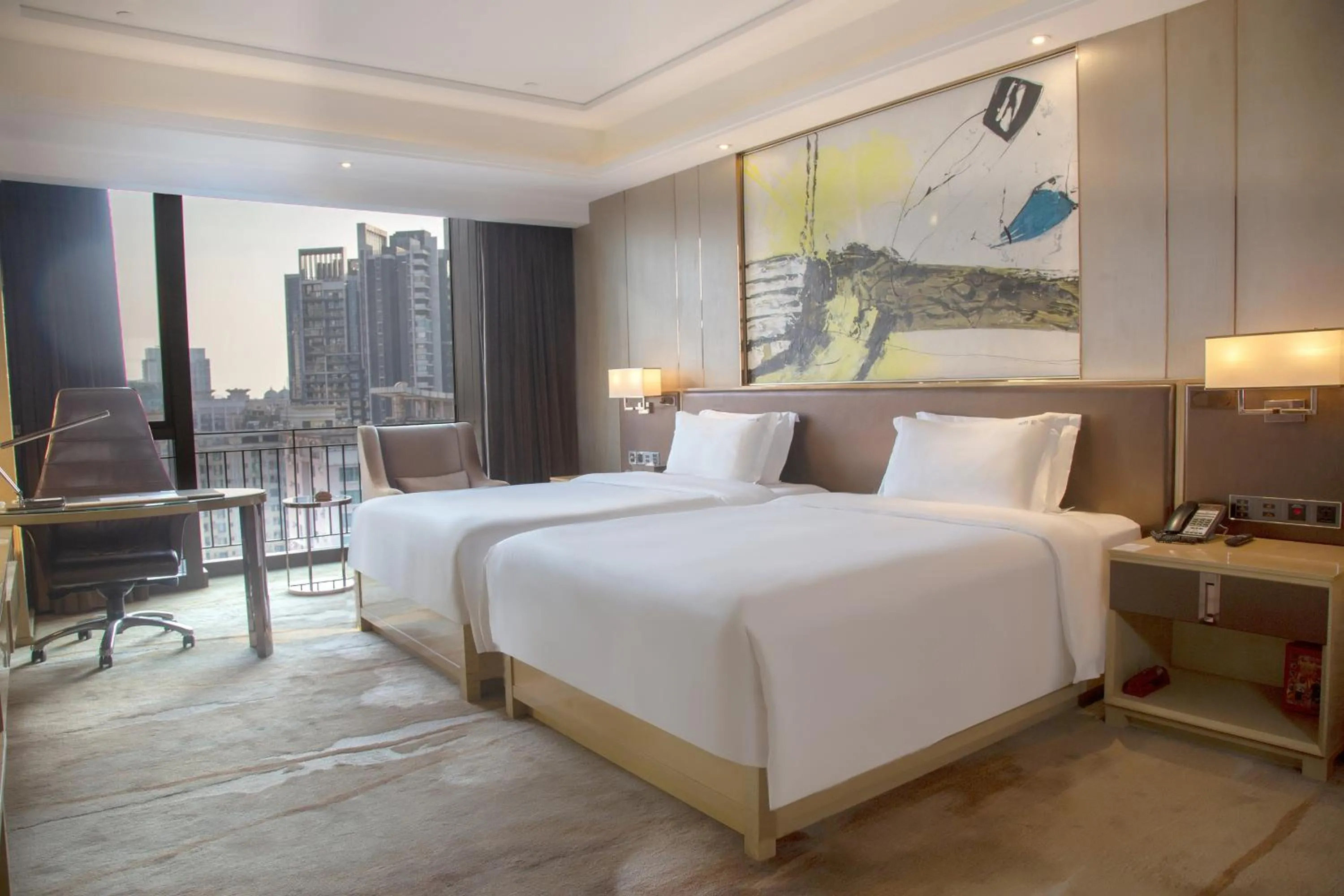 Bed in Vaperse Hotel Guangzhou Zhujiang New Town