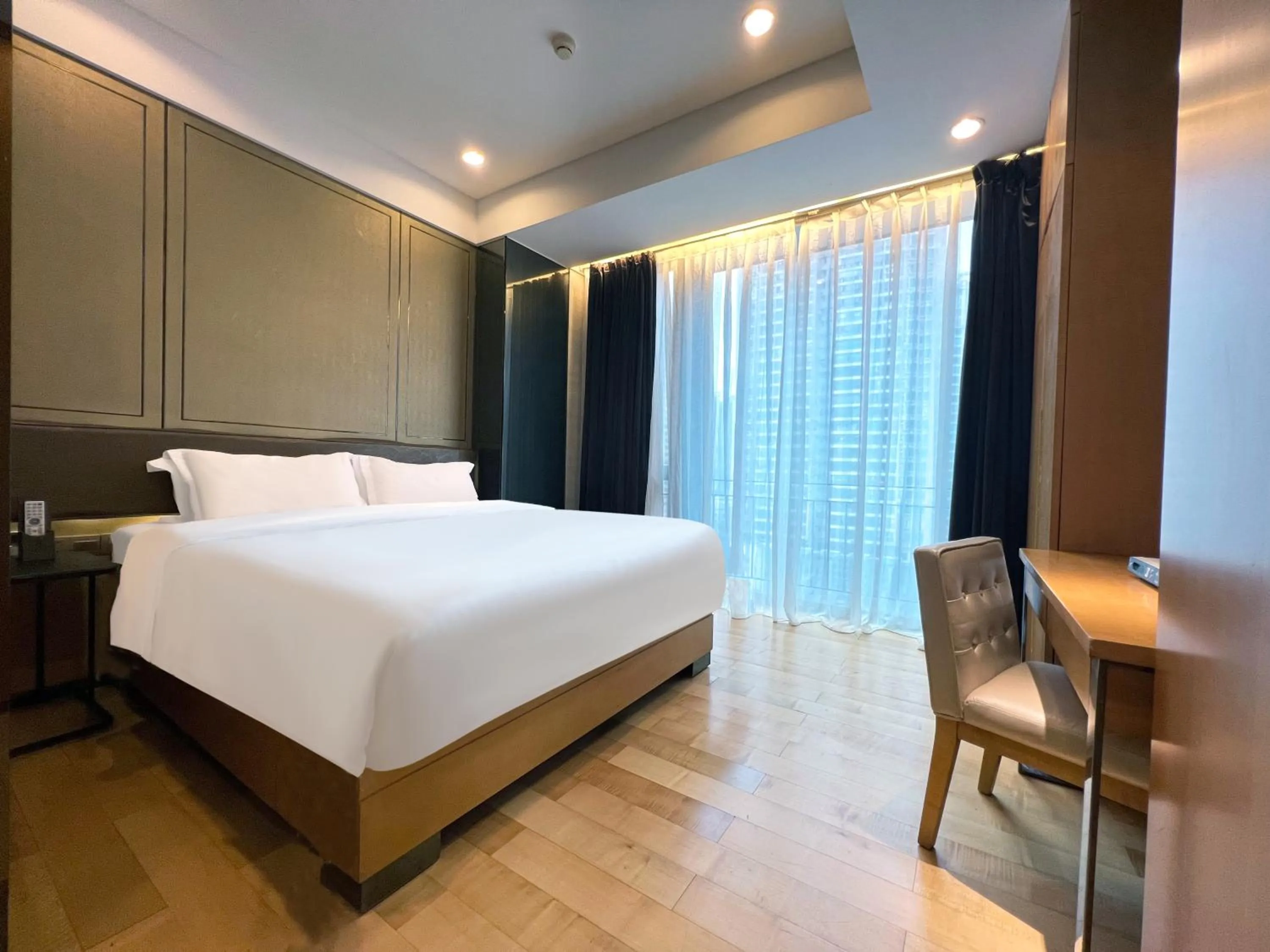 Bed in Vaperse Hotel Guangzhou Zhujiang New Town