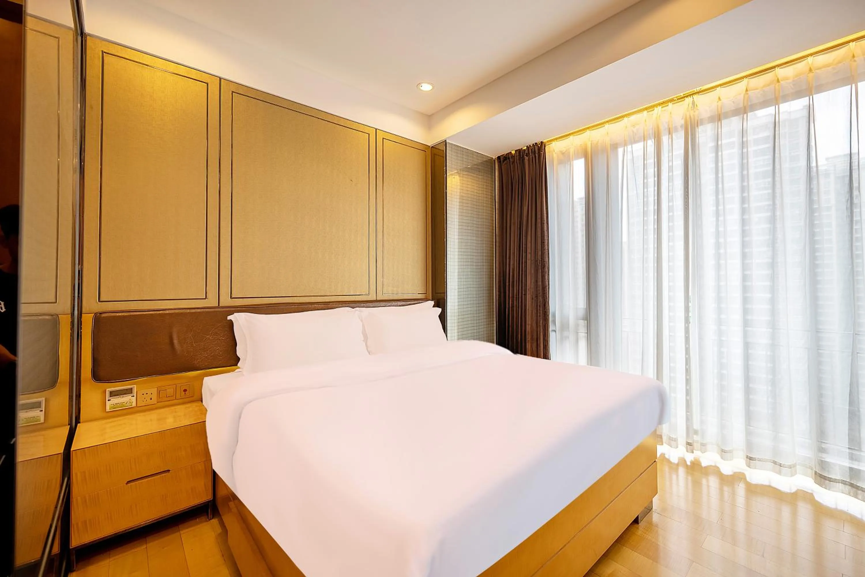 Bed in Vaperse Hotel Guangzhou Zhujiang New Town