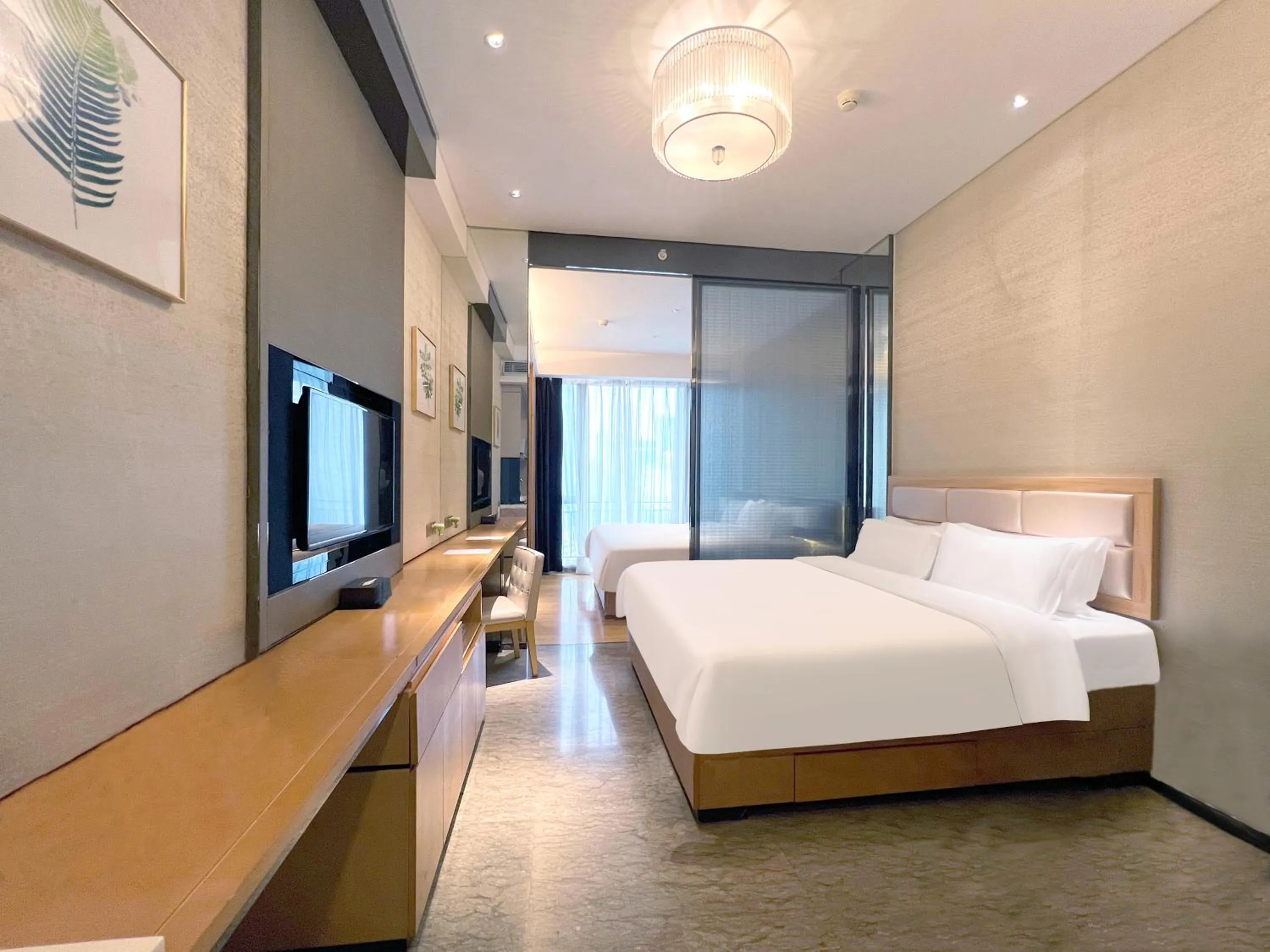 Bed in Vaperse Hotel Guangzhou Zhujiang New Town
