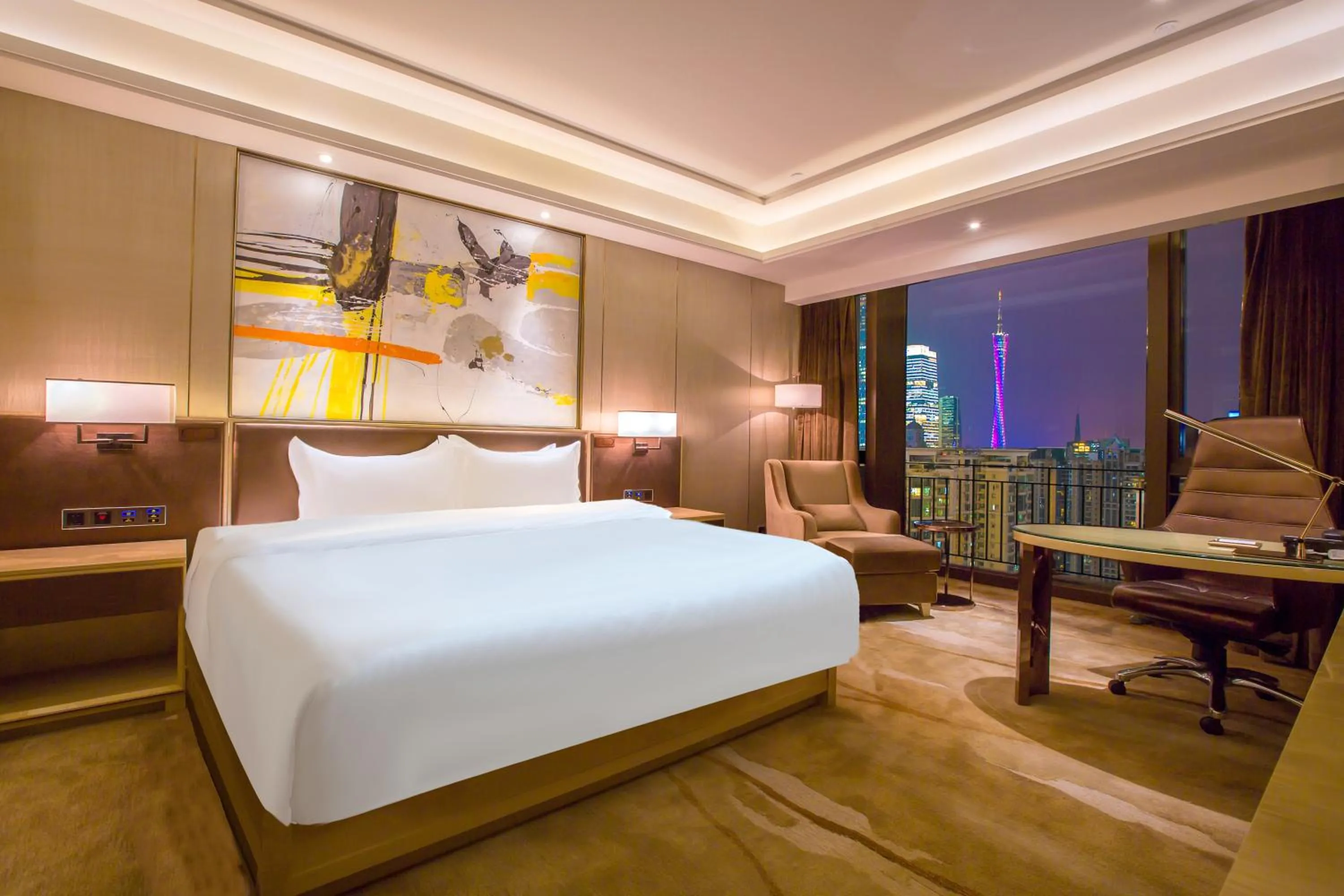 Bed in Vaperse Hotel Guangzhou Zhujiang New Town
