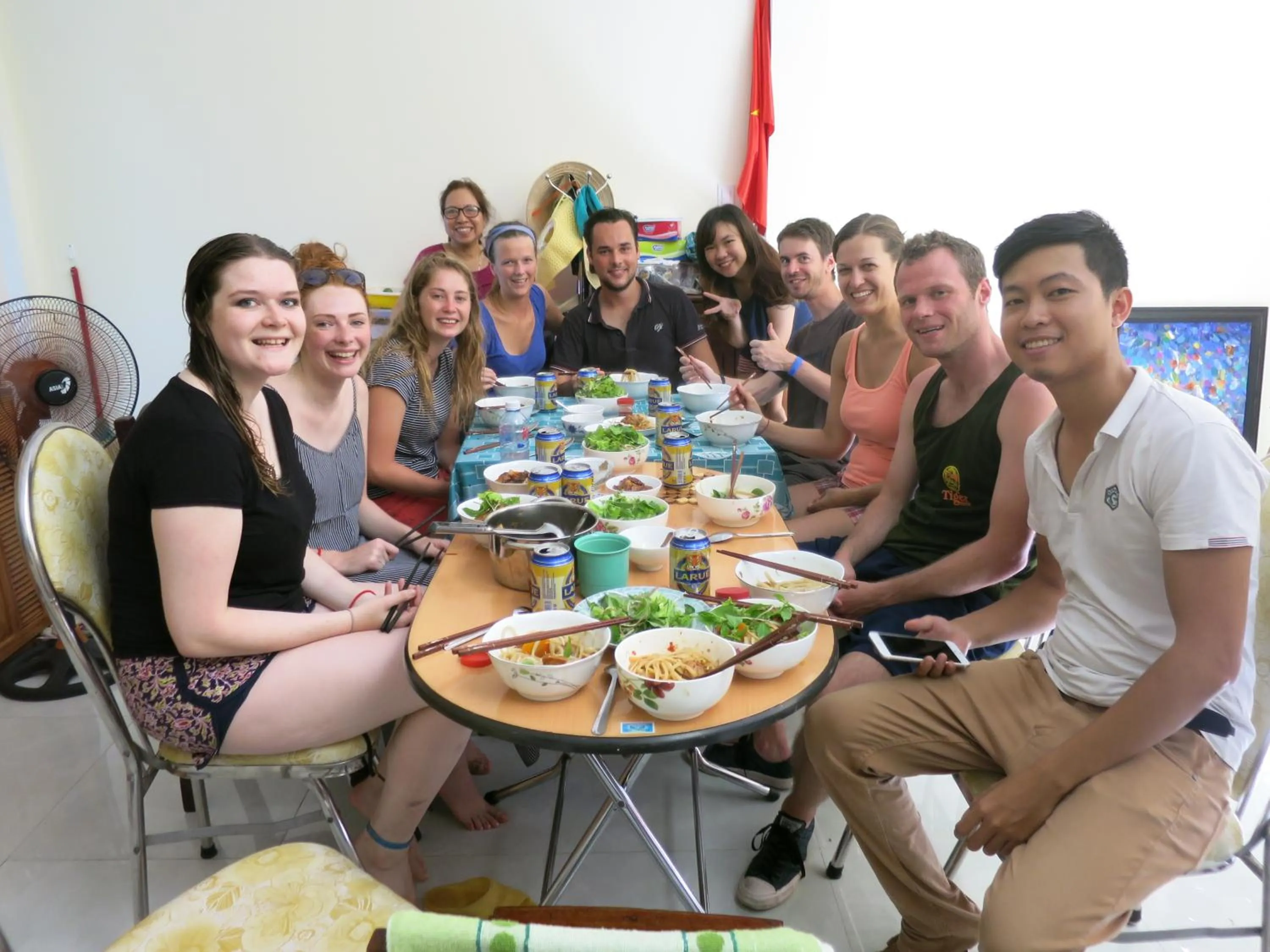 group of guests in Fireworks Homestay