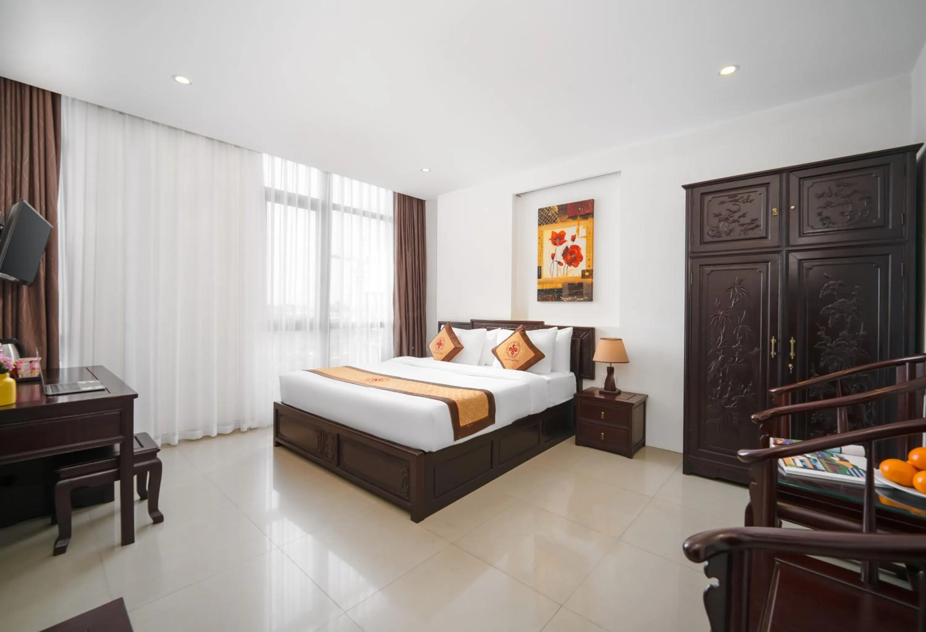 Bed in Hoa Phong Airport Danang Hotel