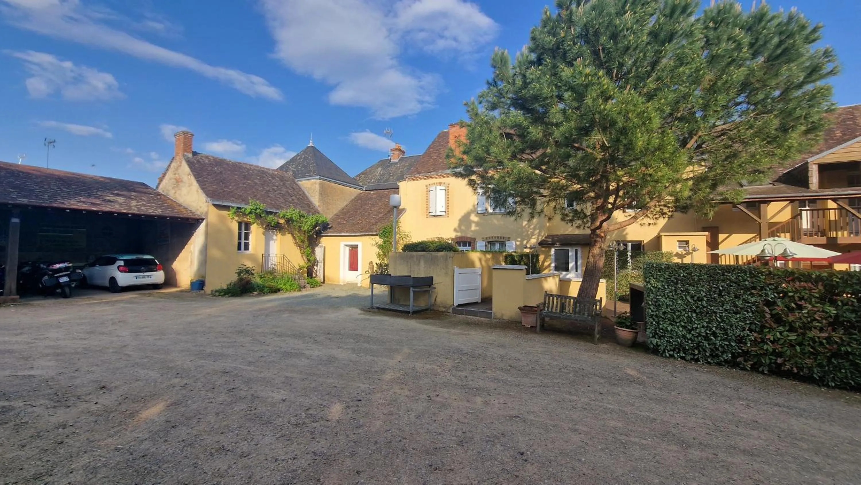 Garden view in Hôtel Saint Jacques