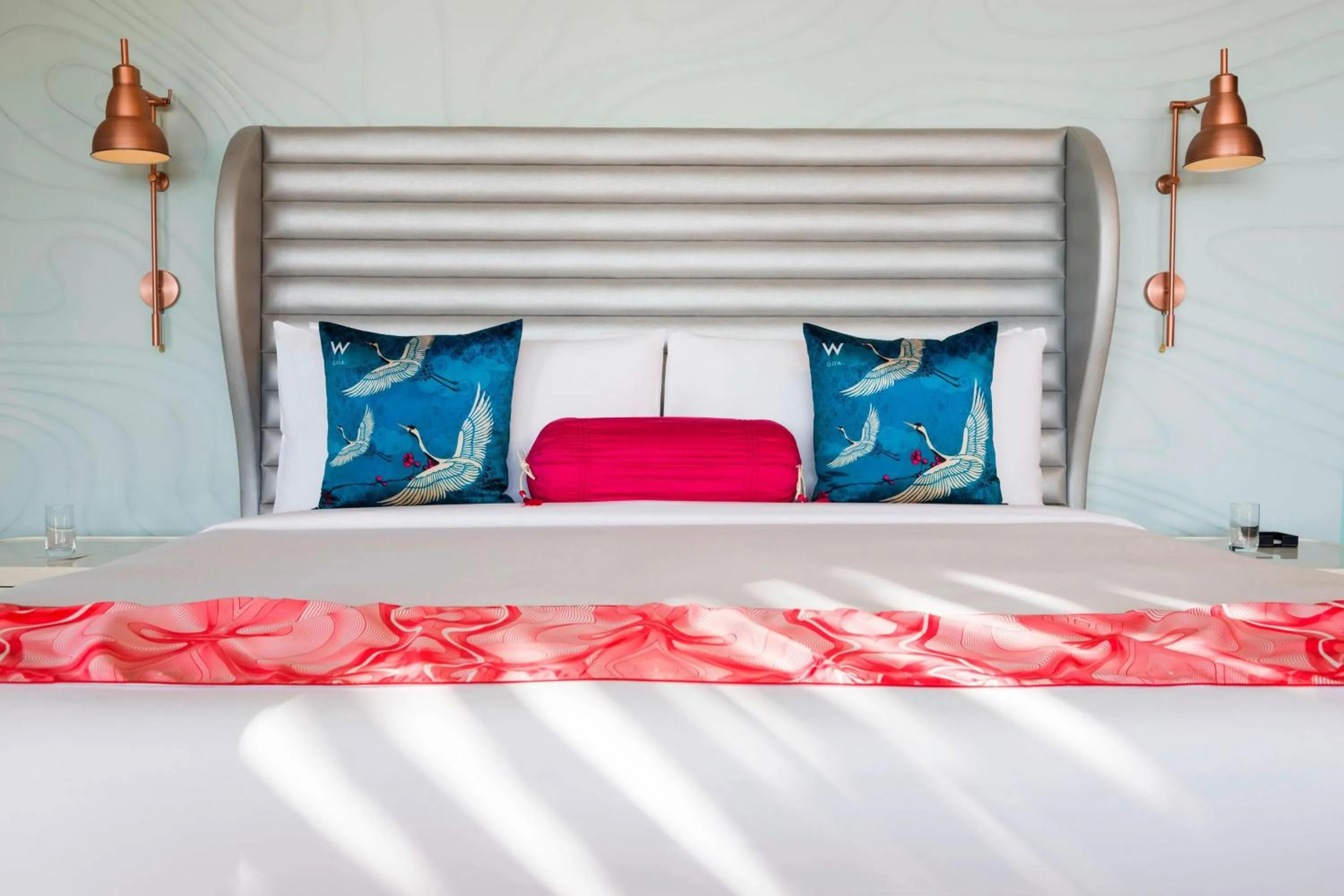 Photo of the whole room, Bed in W Goa