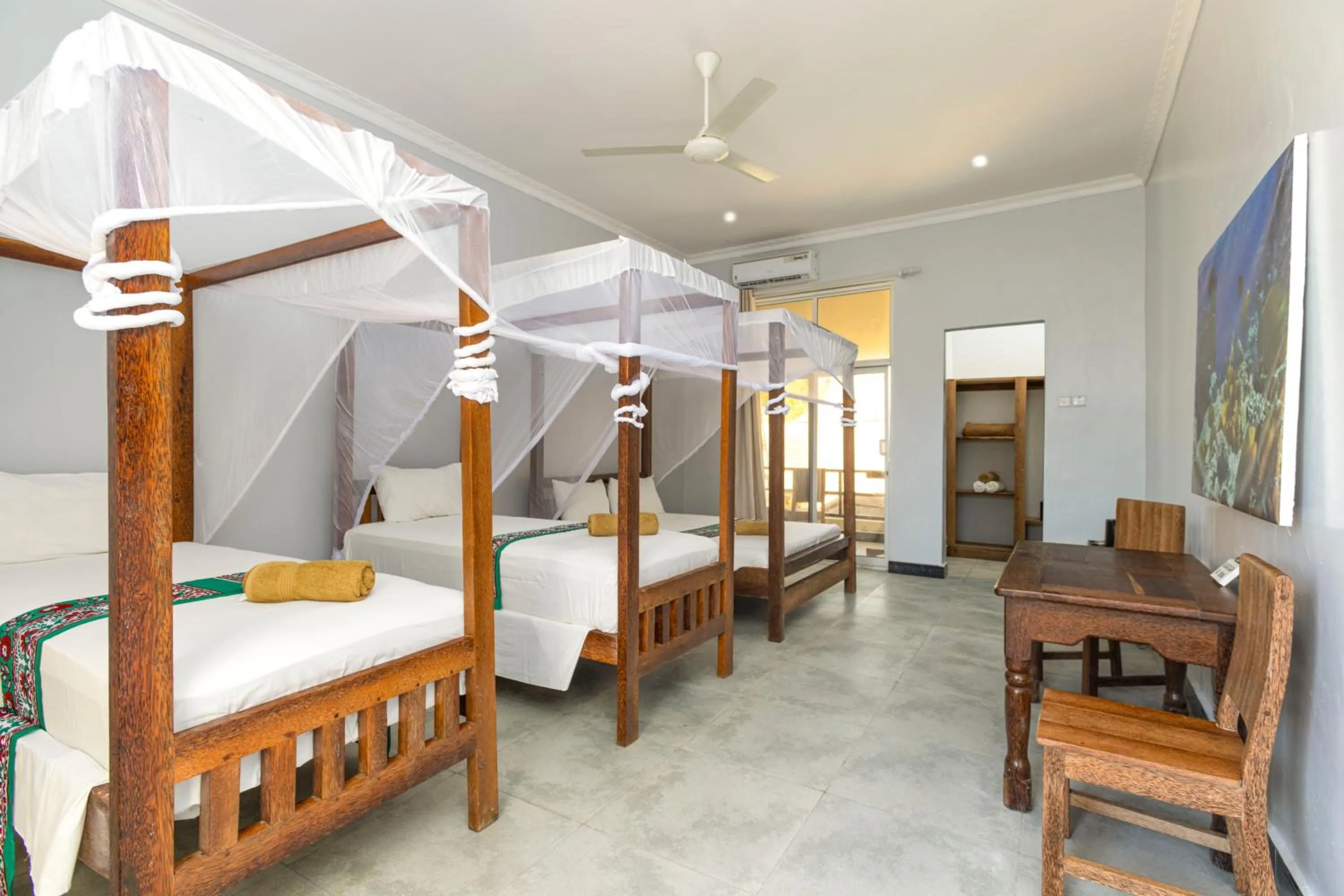 Bedroom, Bed in Paje Beach Apartments & Hotel