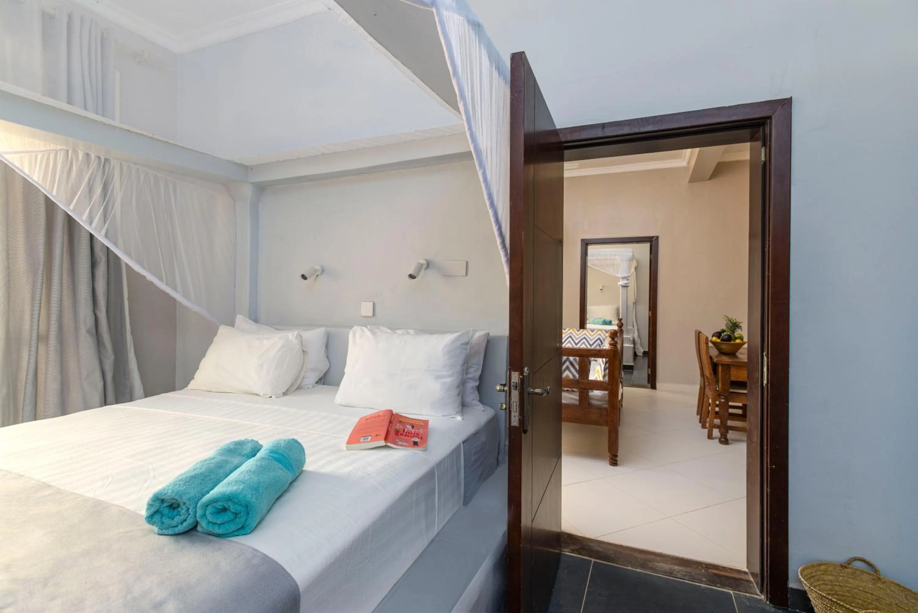 Bedroom, Bed in Paje Beach Apartments & Hotel