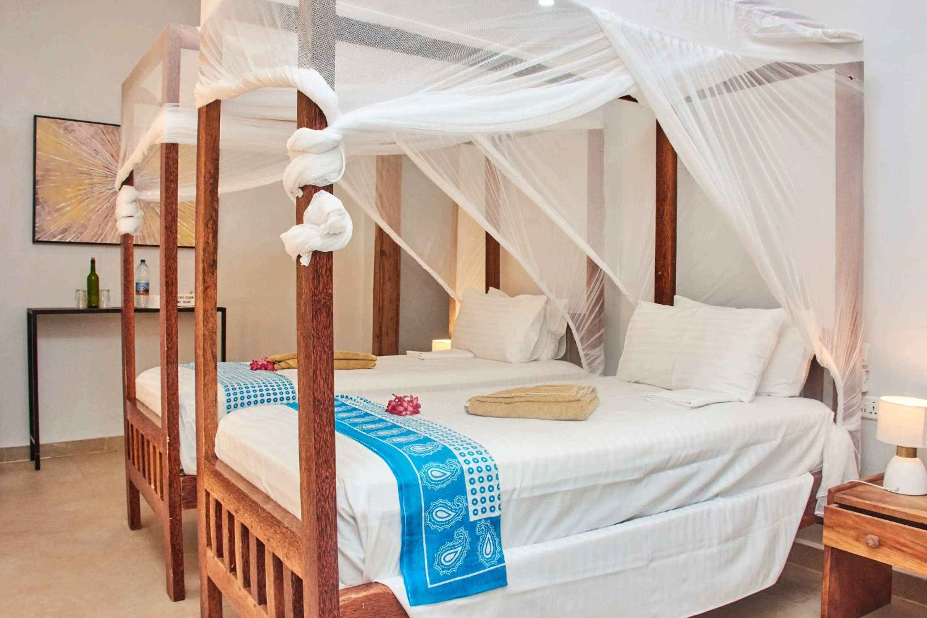 Bedroom, Bed in Paje Beach Apartments & Hotel