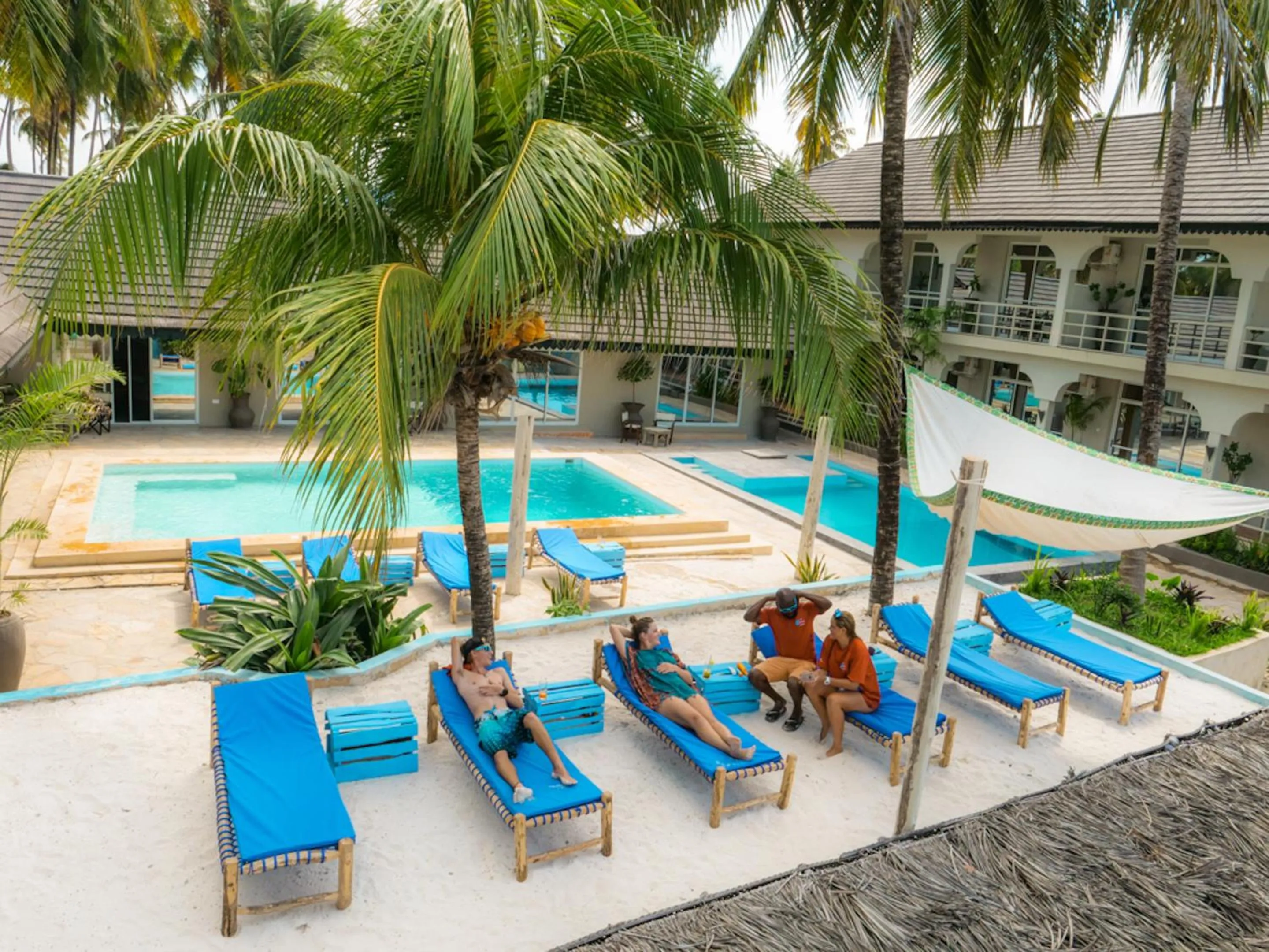 People in Paje Beach Apartments & Hotel