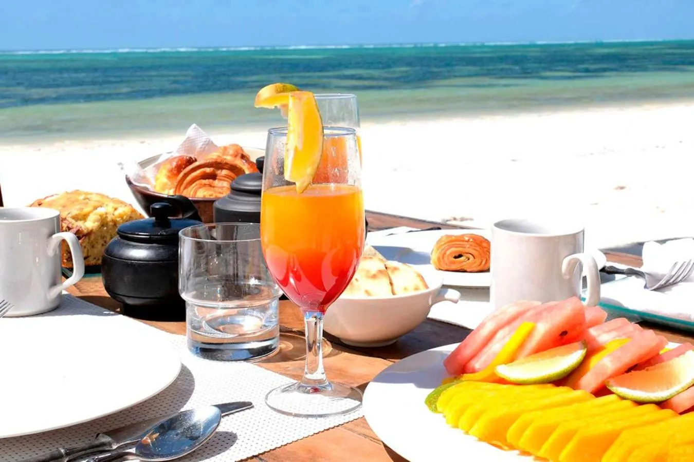 Continental breakfast in Paje Beach Apartments & Hotel