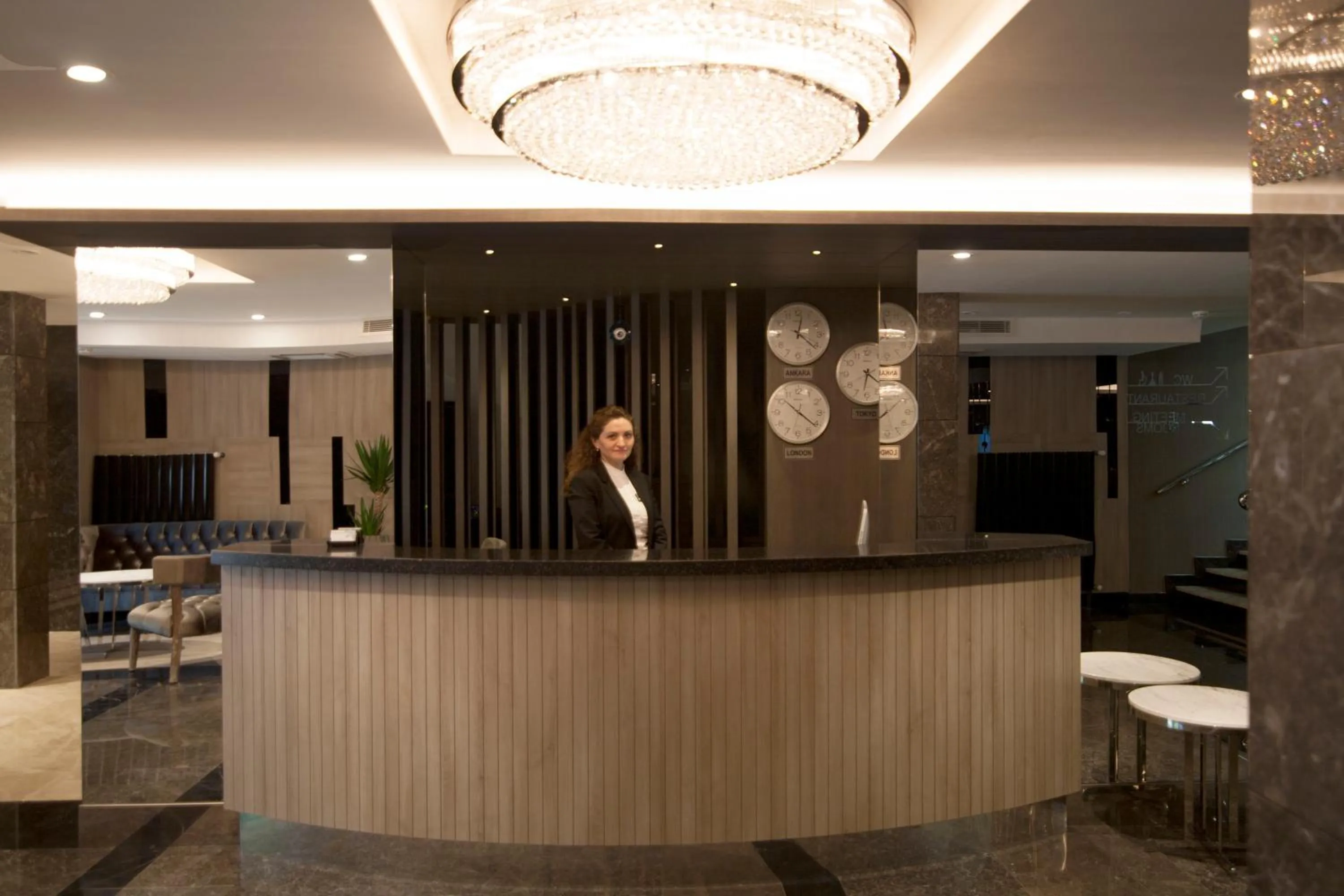 Lobby or reception in Yeni Bahar Otel