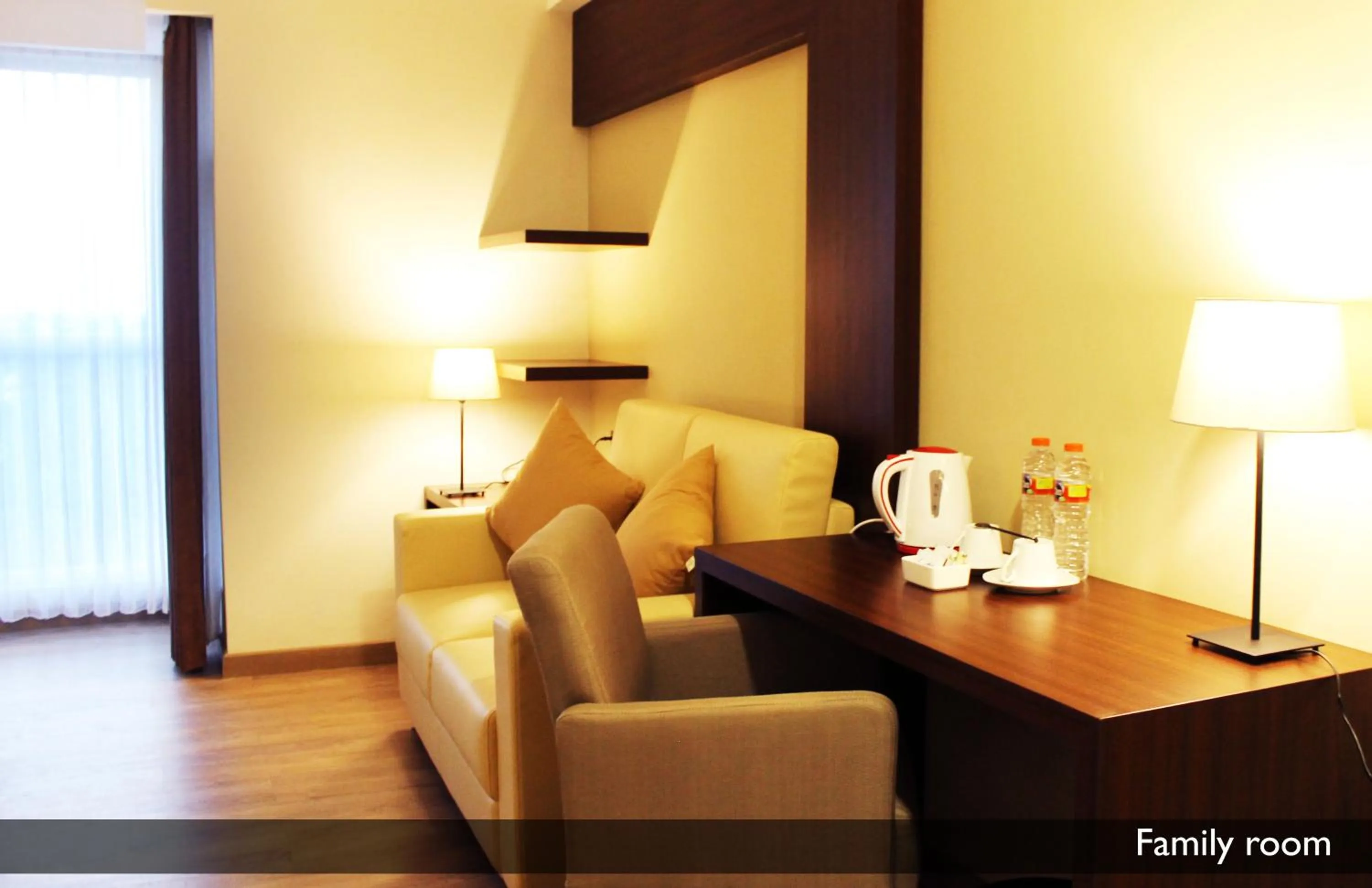 Seating area in Hotel Gunawangsa MERR