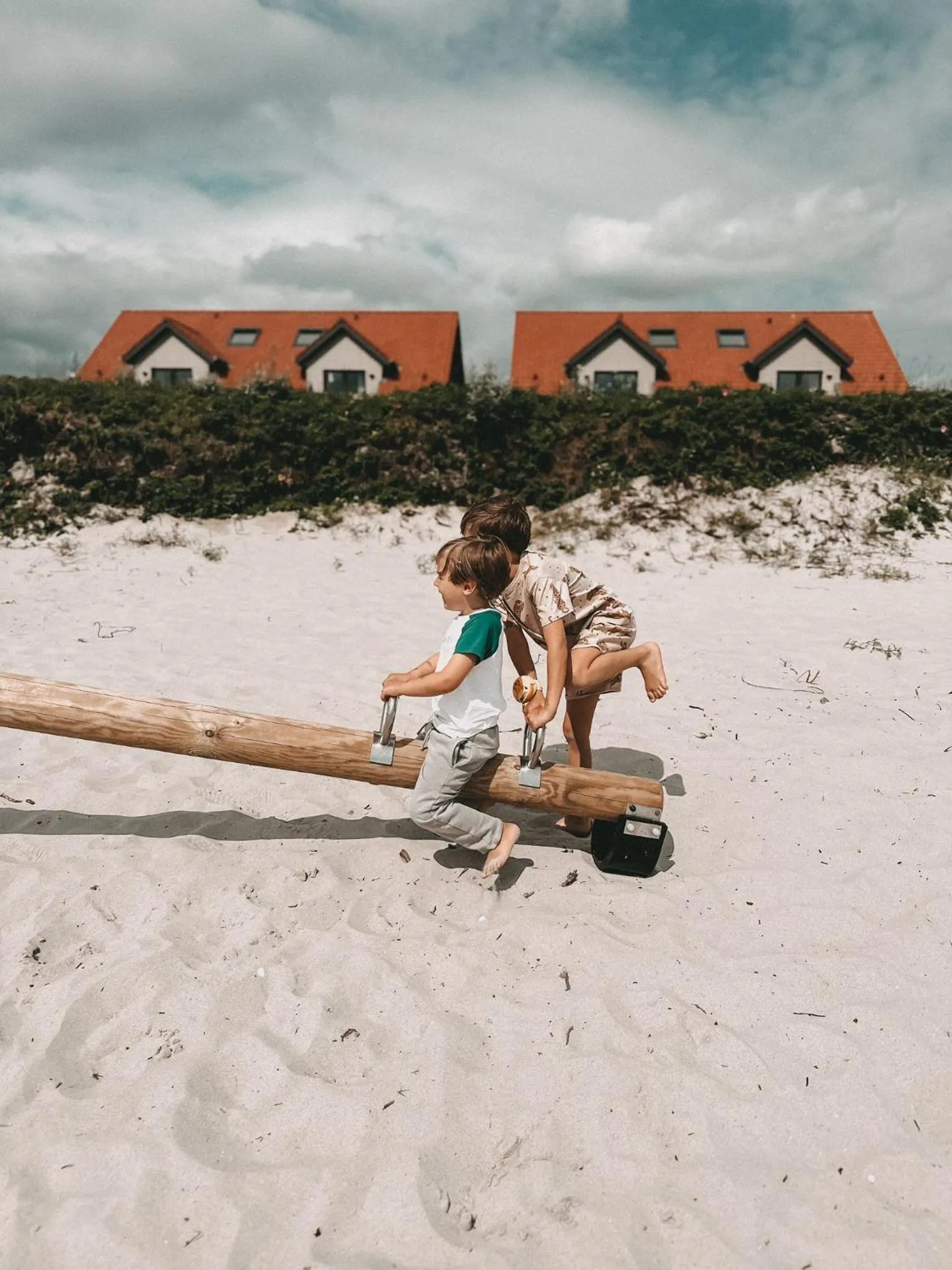 Children play ground in Ostsee-Strandhaus-Holnis