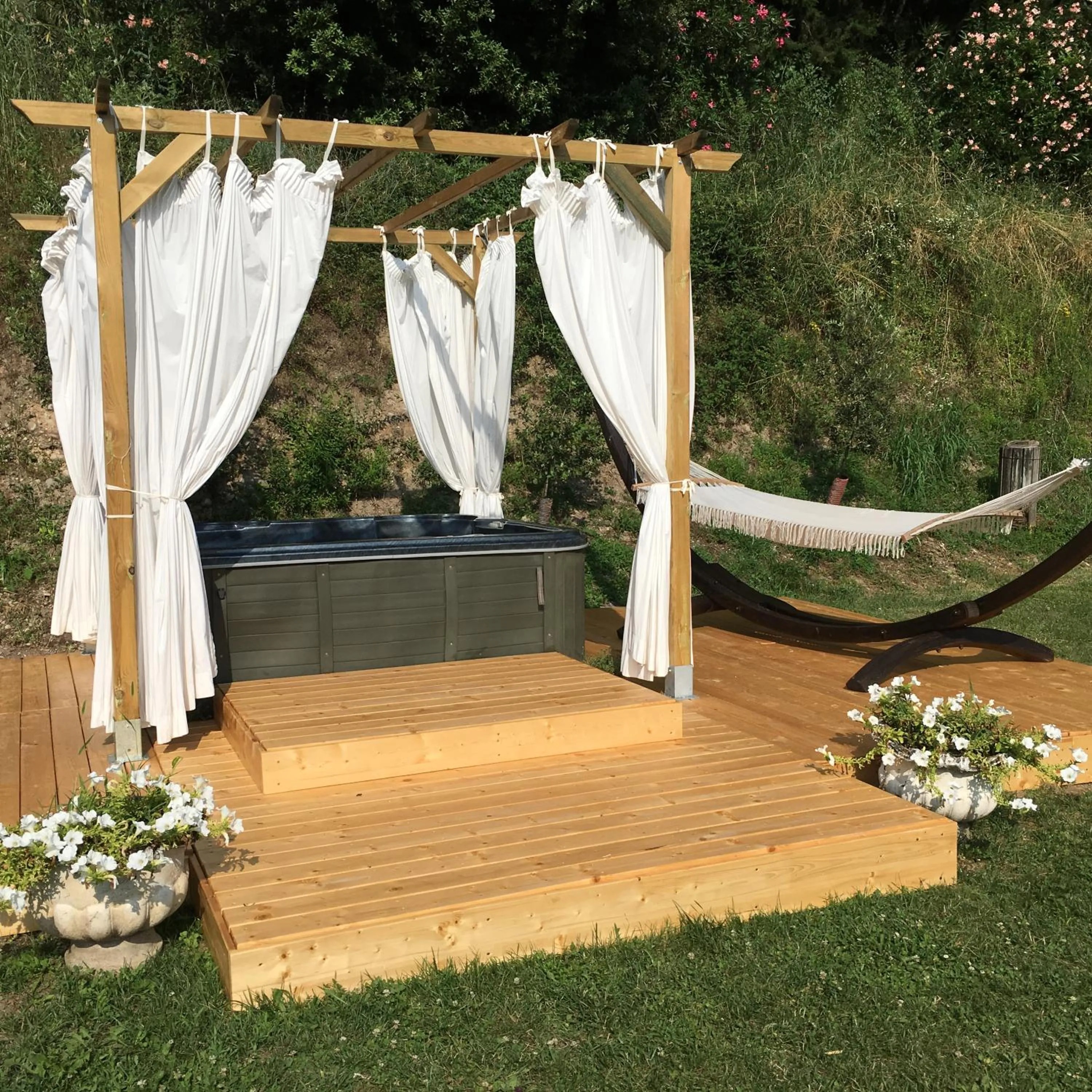 Pool view in Resort La Mola