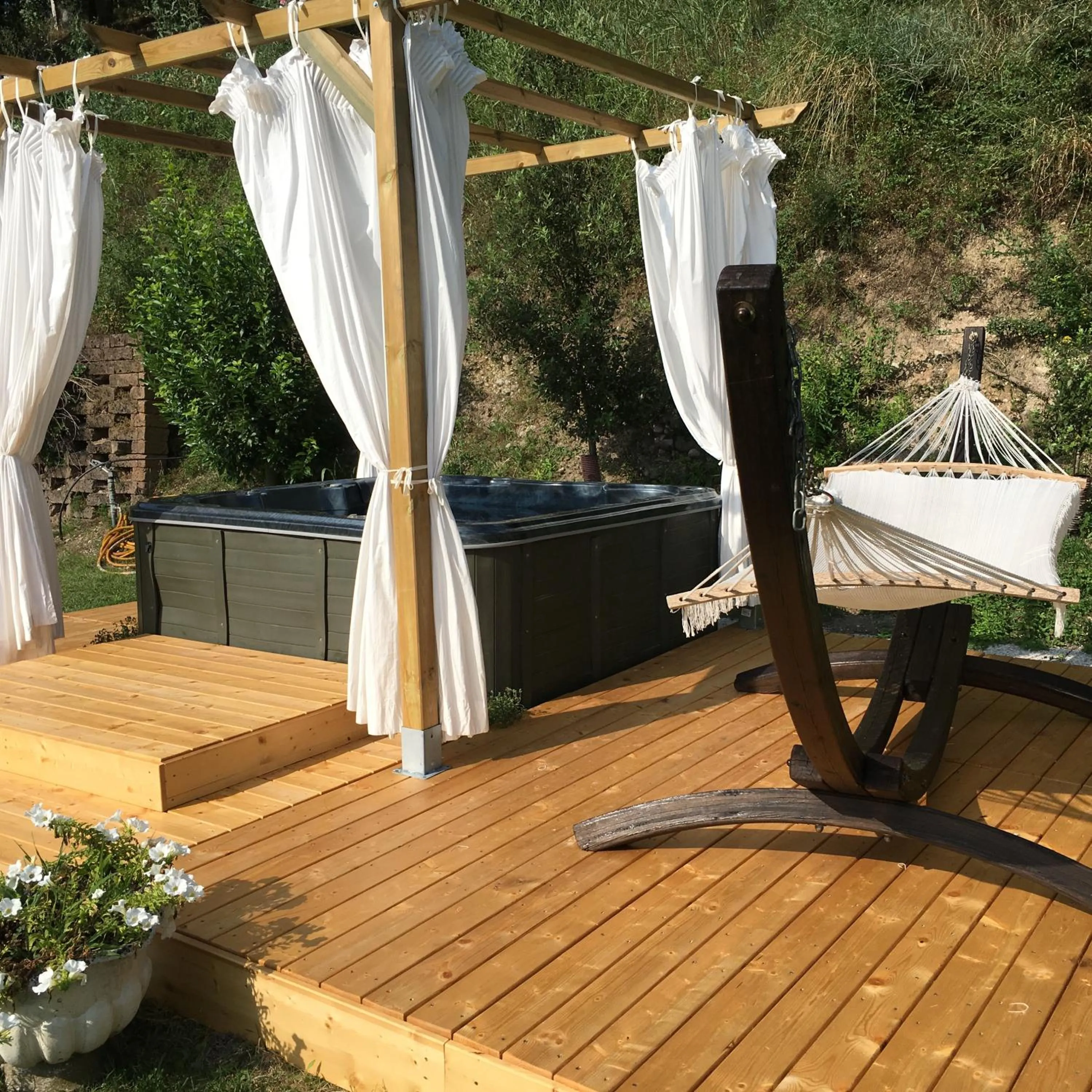 Pool view in Resort La Mola