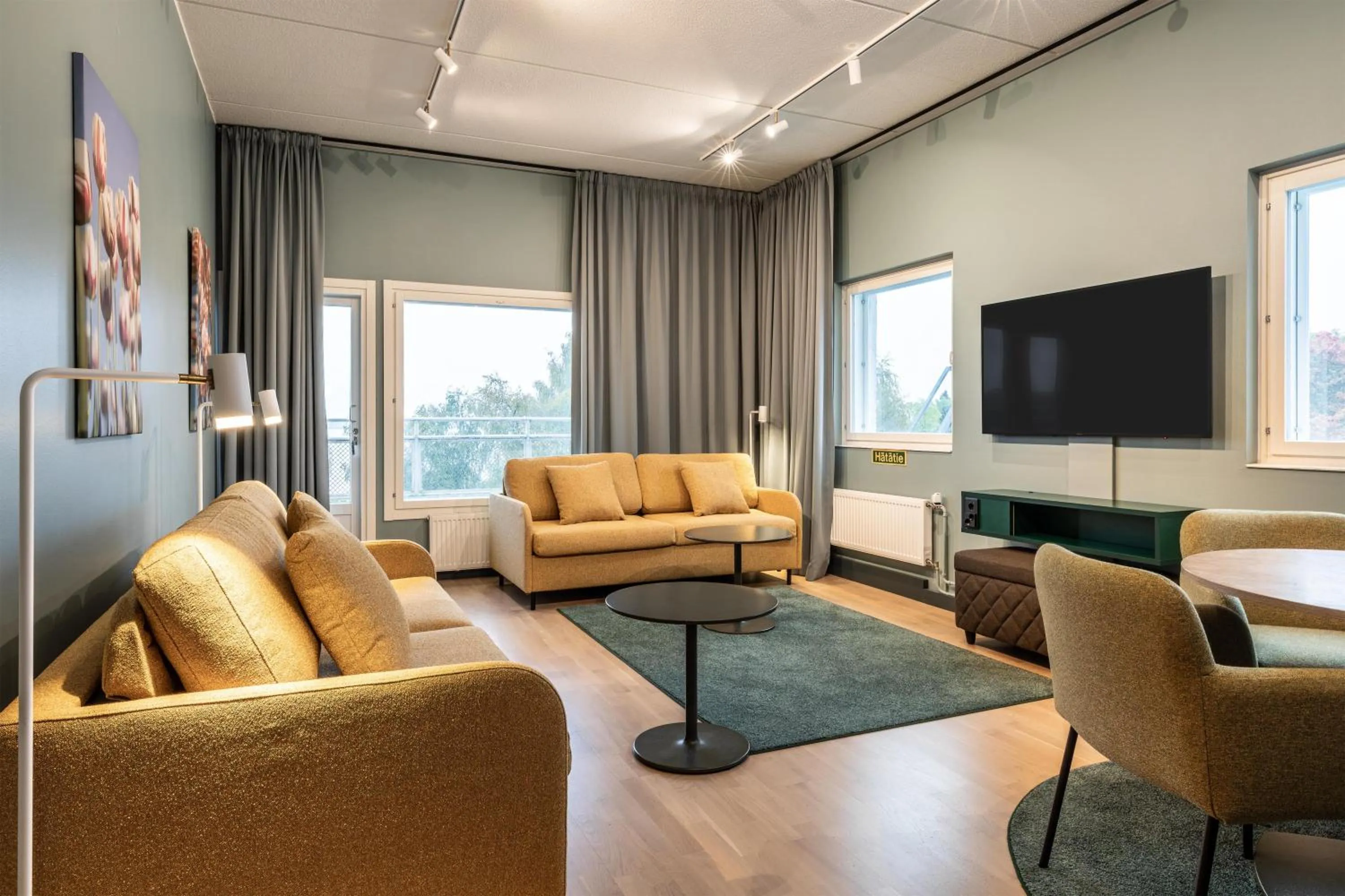 Bedroom in Scandic Eden Nokia