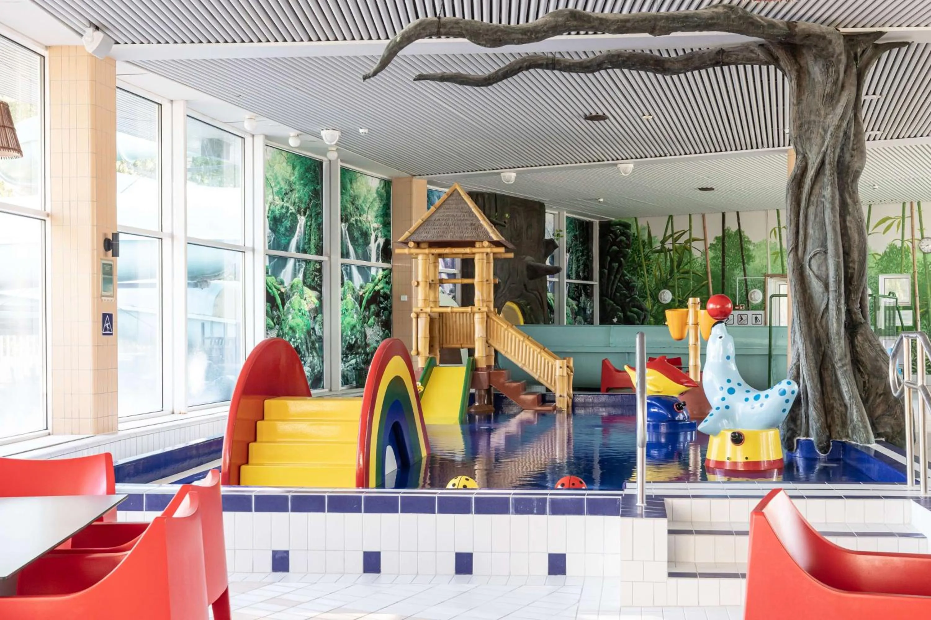 Pool view in Scandic Eden Nokia