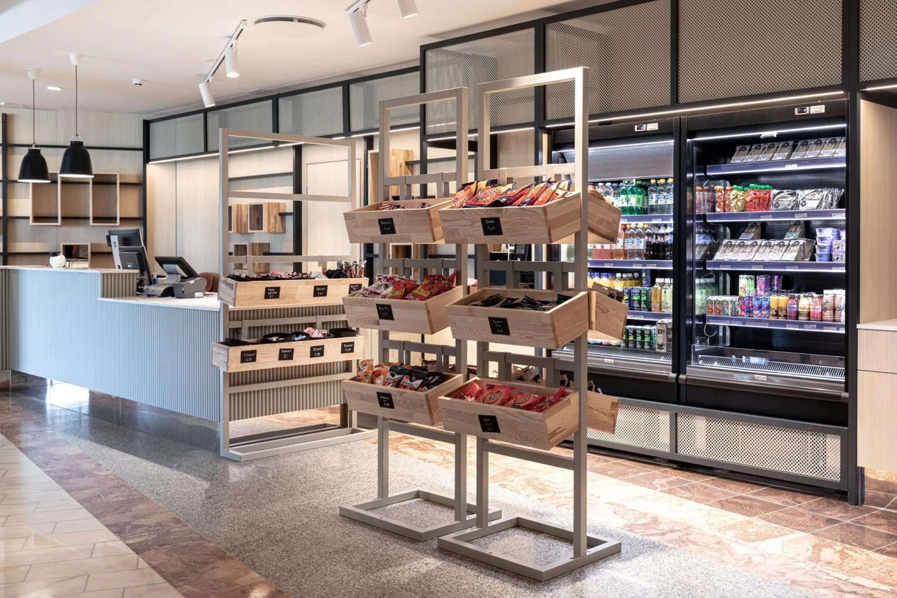 Lobby or reception in Scandic Eden Nokia