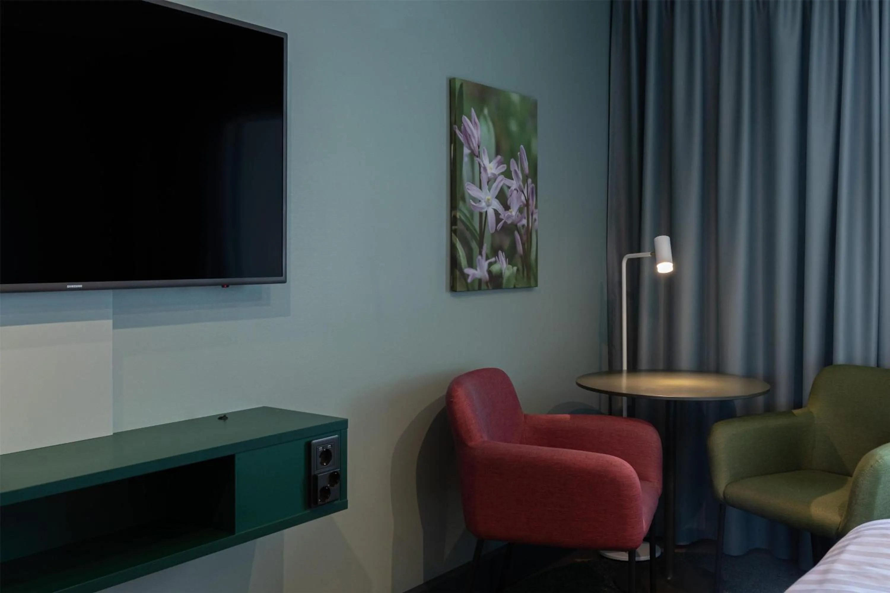 Bedroom in Scandic Eden Nokia