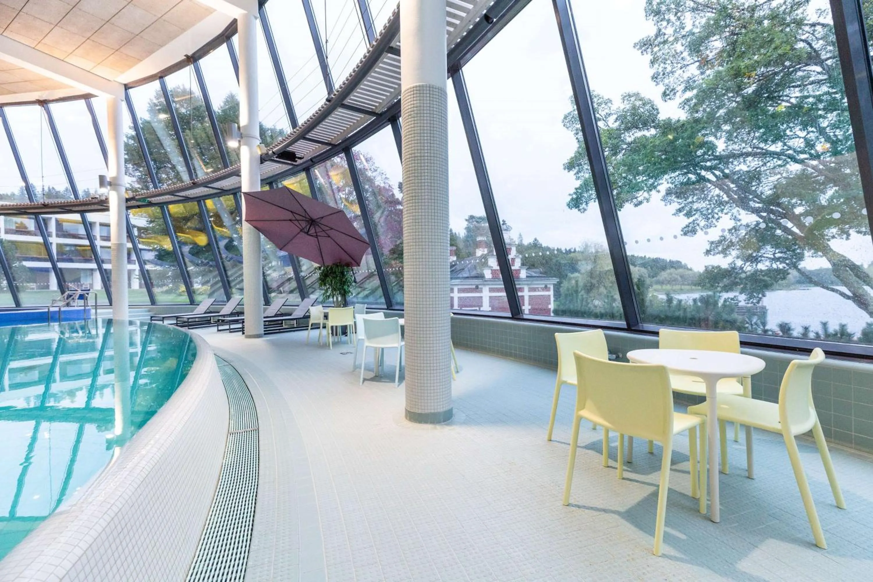 Pool view in Scandic Aulanko