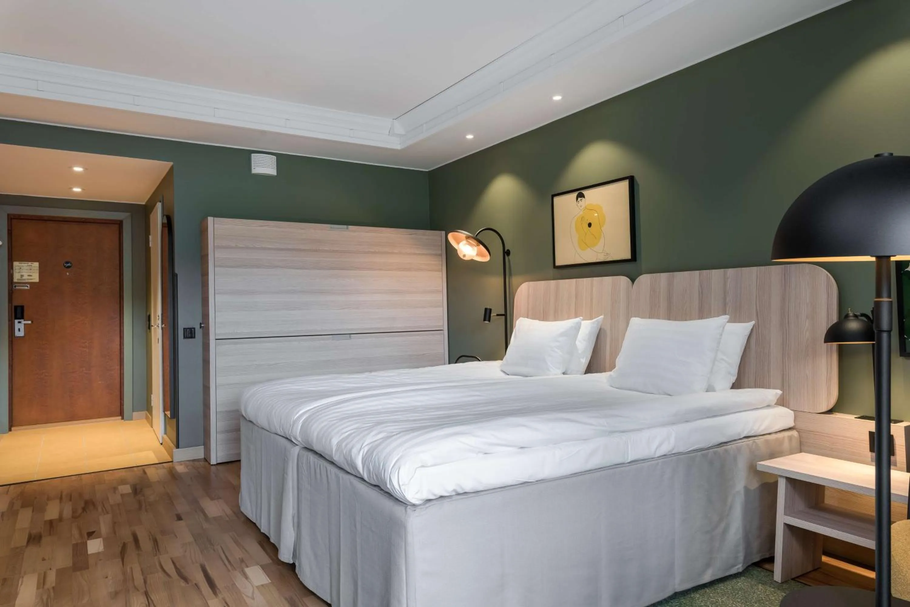 Bedroom, Bed in Scandic Rukahovi