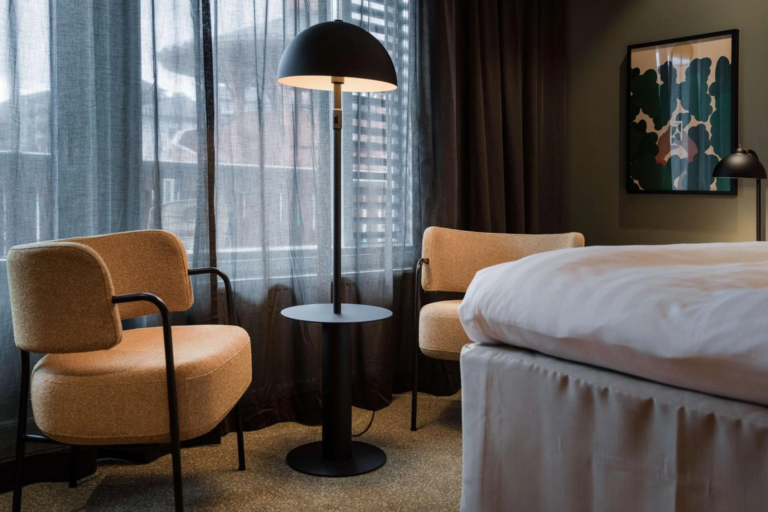 Bedroom, Bed in Scandic Rukahovi