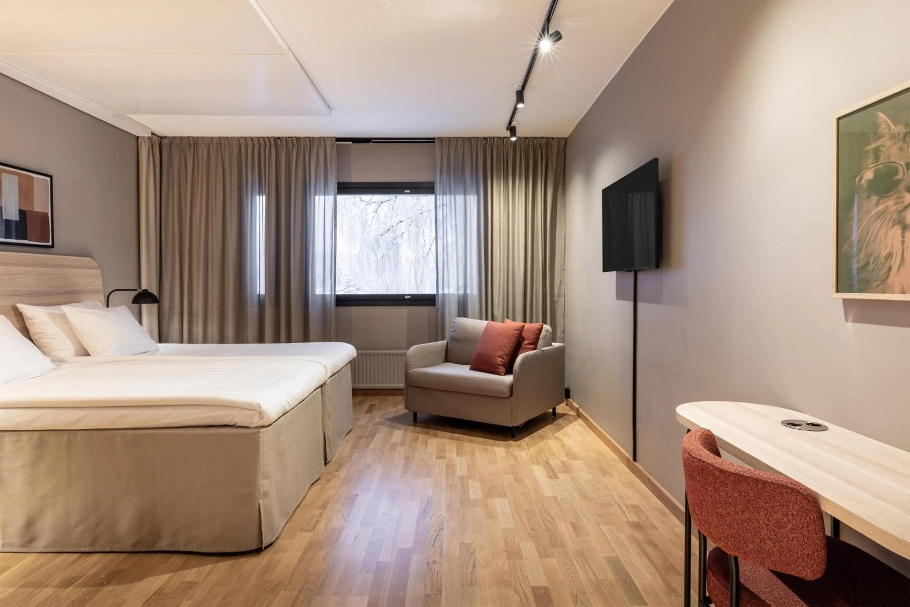 Bedroom, Bed in Scandic Pohjanhovi