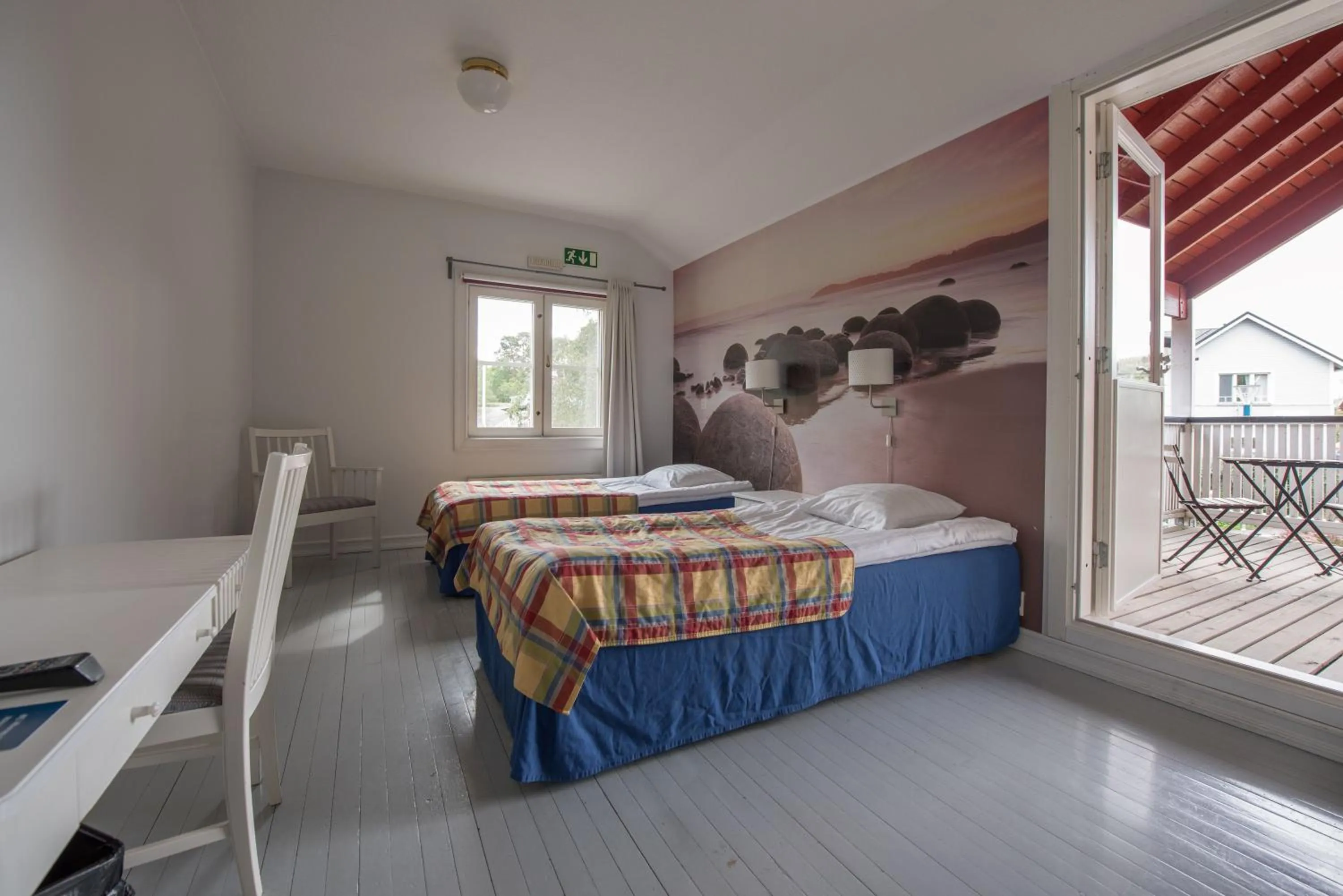 Bed in Hotel Strandbo